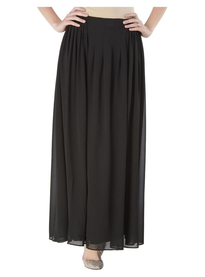 Flared Maxi Skirt-women-clothing-bottoms-skirts-image-1