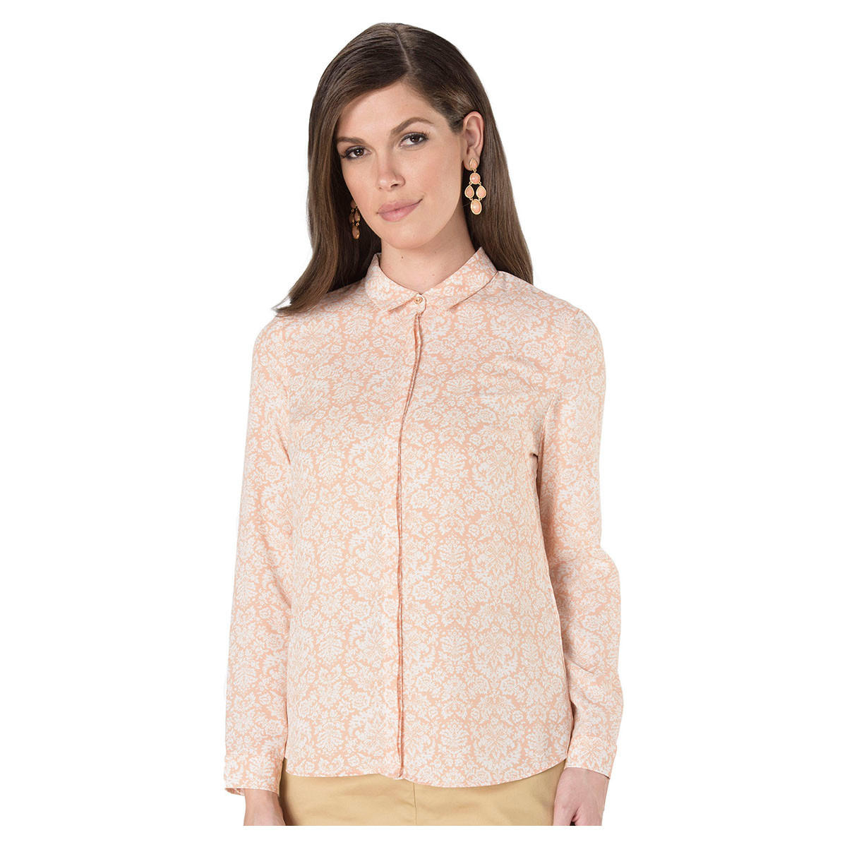 Long Sleeves Printed Formal Shirt-women-clothing-shirtsandblouses-blouses-image-1