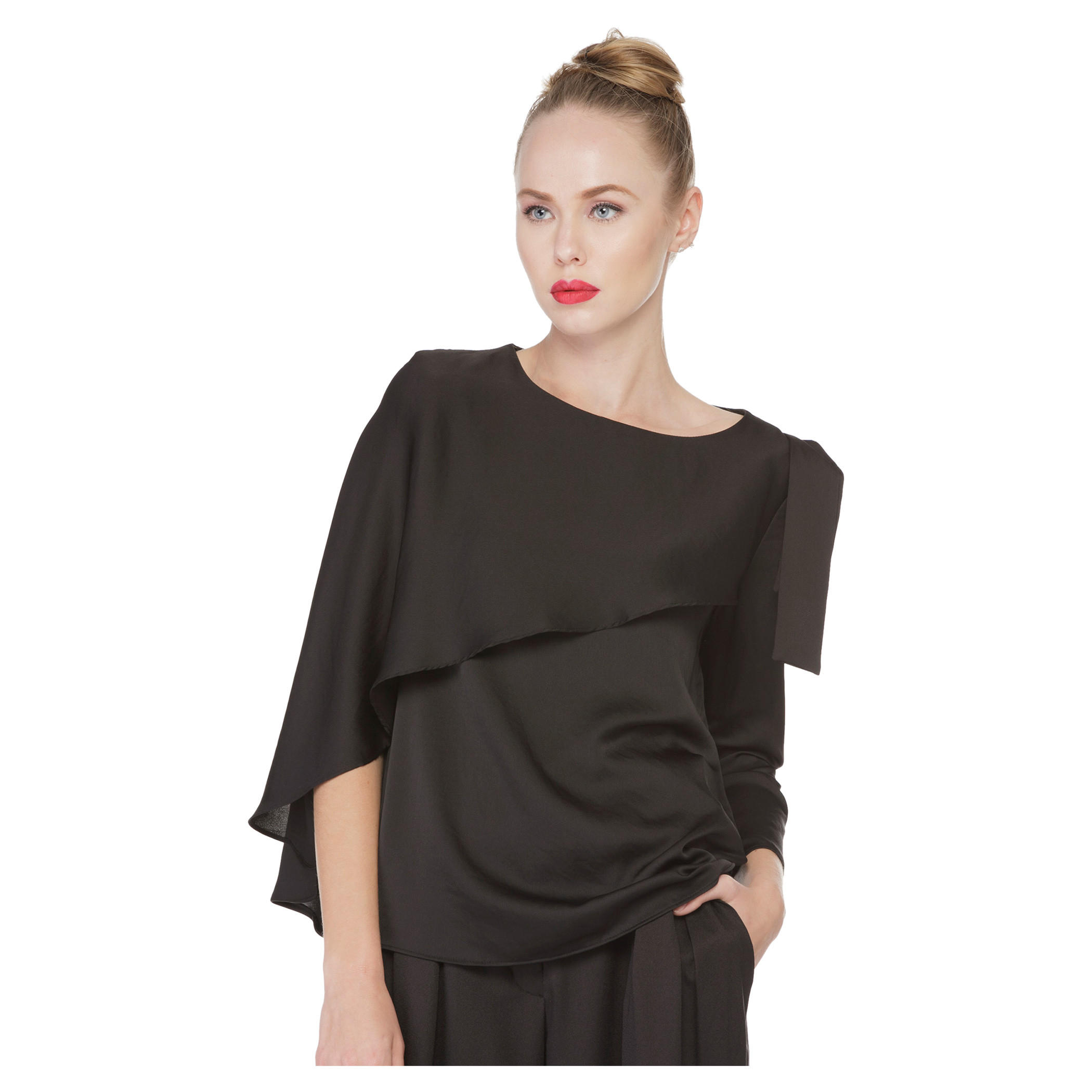 Solid Colour Top-women-clothing-shirtsandblouses-blouses-image-1