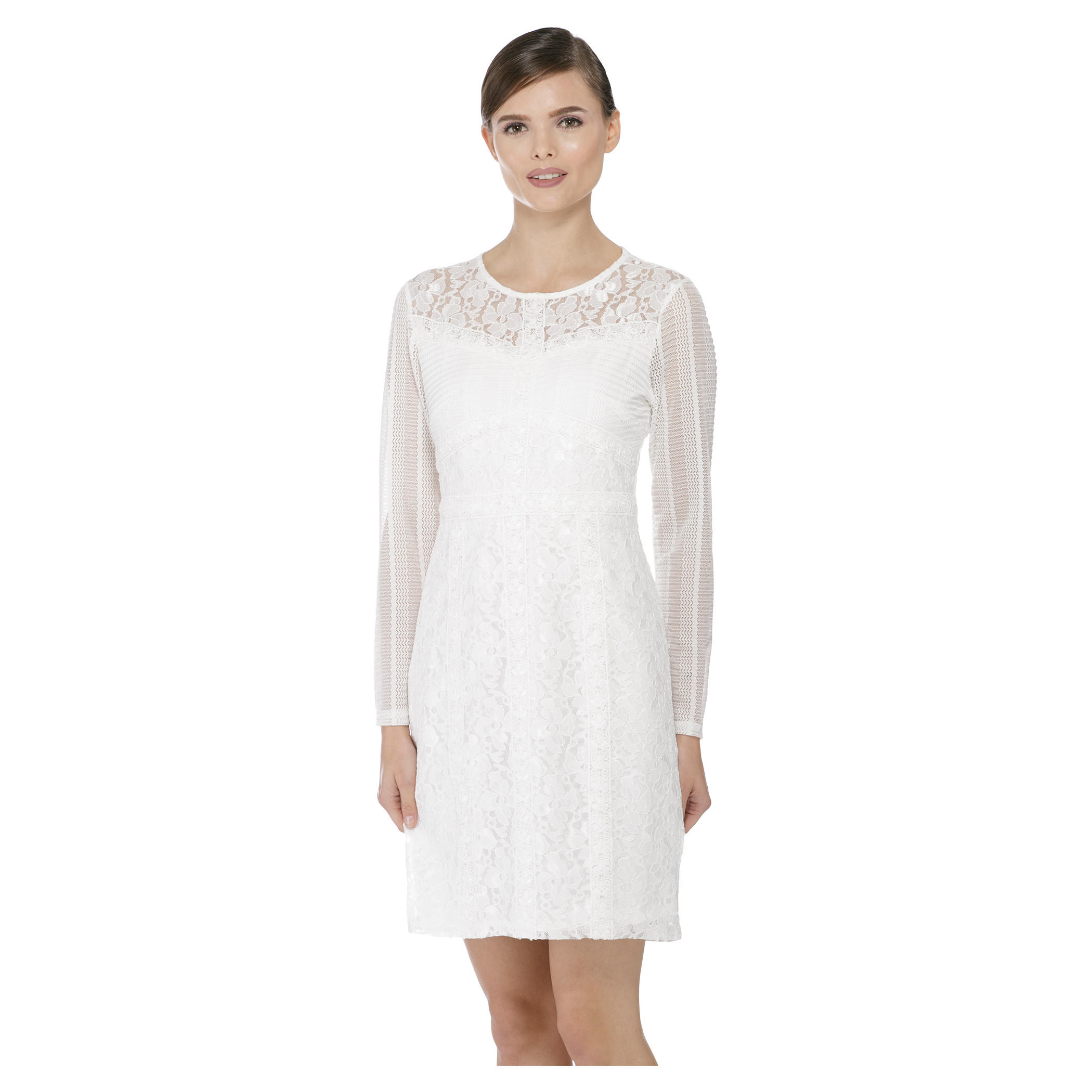 Solid Colour Lace Dress-women-clothing-dresses-image-1
