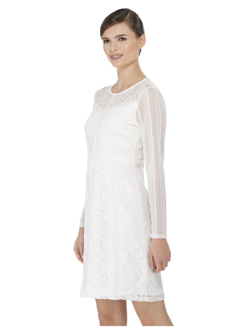 Solid Colour Lace Dress-women-clothing-dresses-image-3