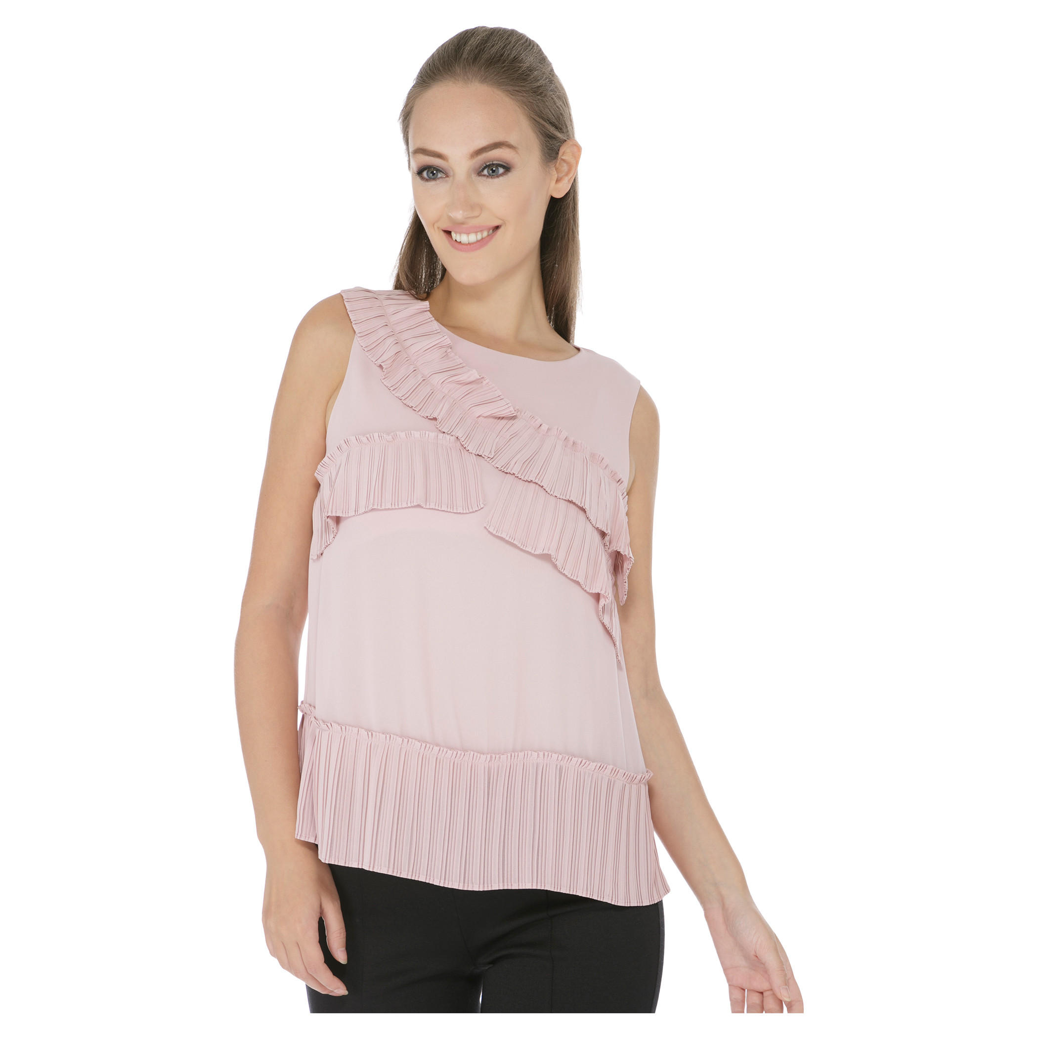 Solid Colour Top-women-clothing-shirtsandblouses-blouses-image-1