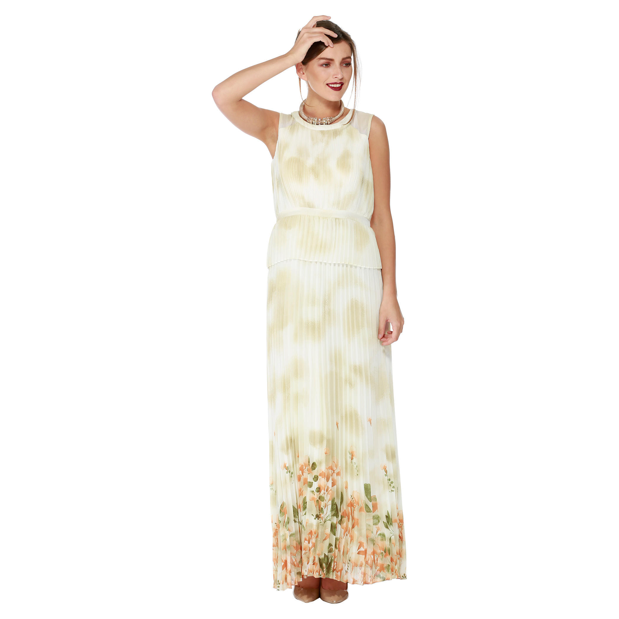 Pleated Sleeveless Dress-women-clothing-dresses-image-1