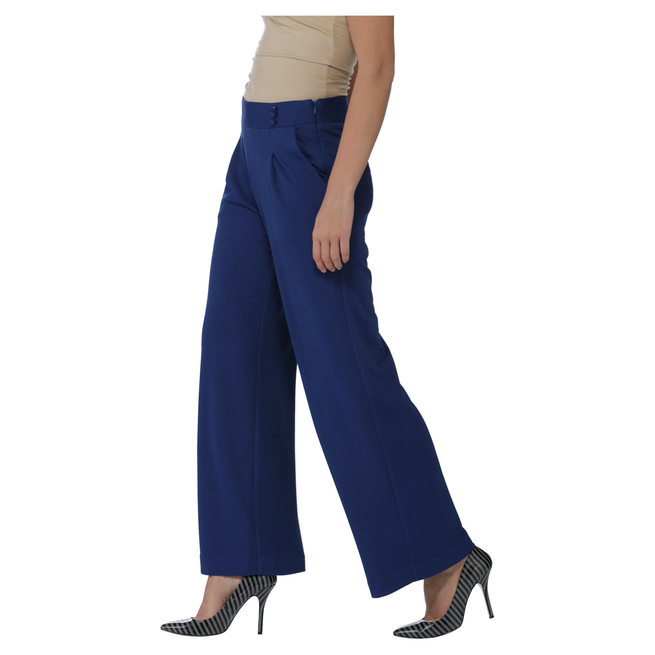 Solid Colour Trousers-women-clothing-bottoms-trousers-image-3