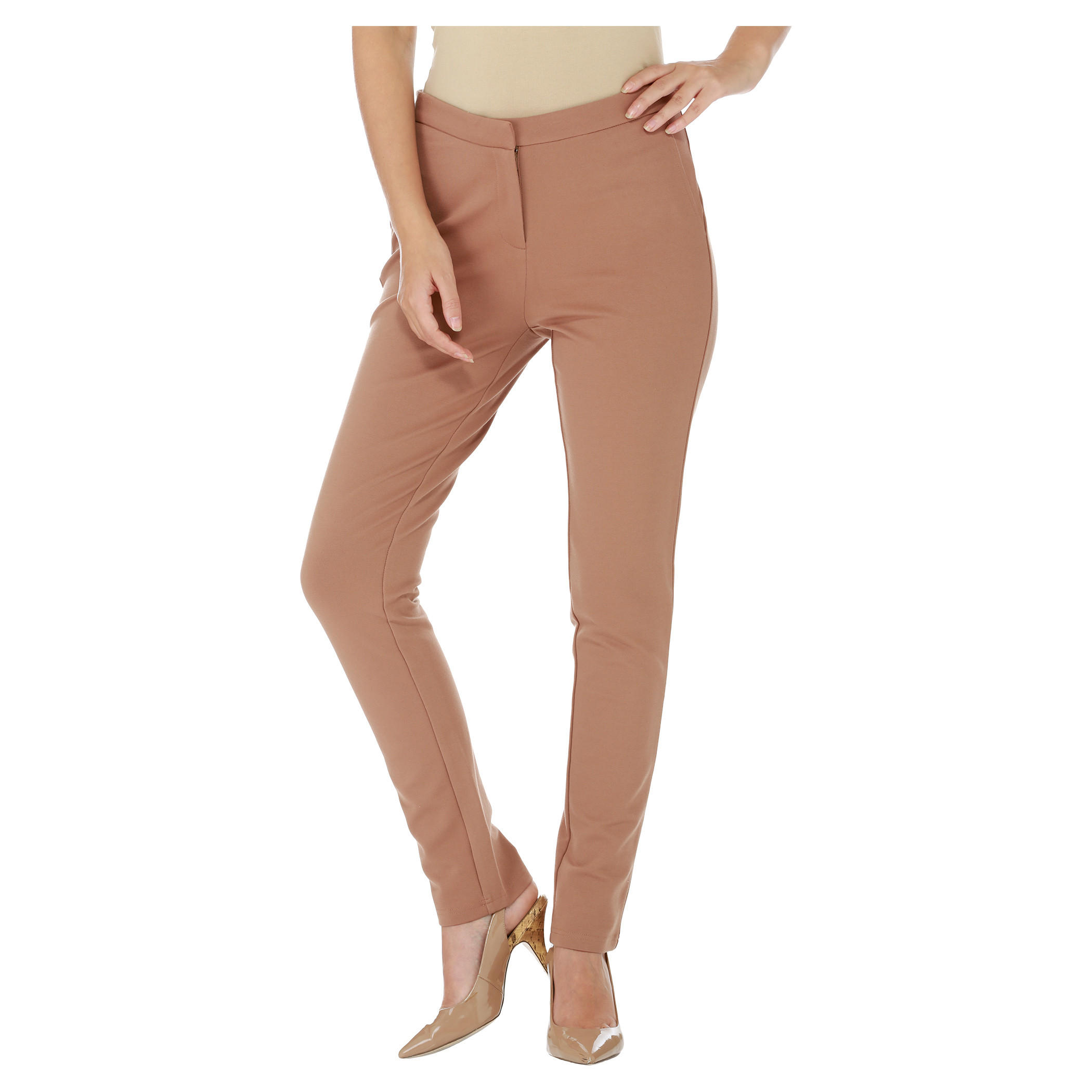 Solid Colour Pants-women-clothing-bottoms-trousers-image-1
