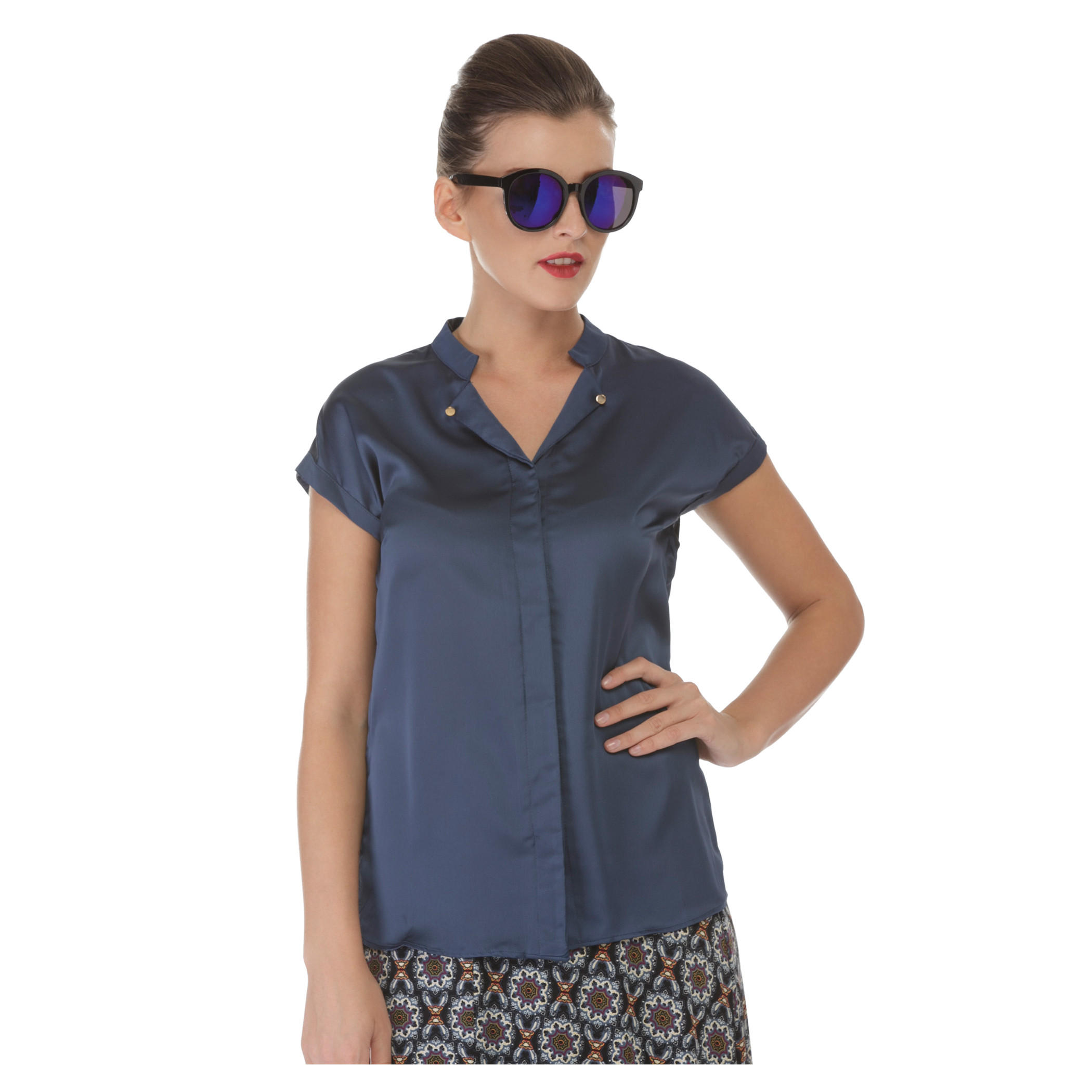 Button-down Collar Shirt-women-clothing-shirtsandblouses-blouses-image-1