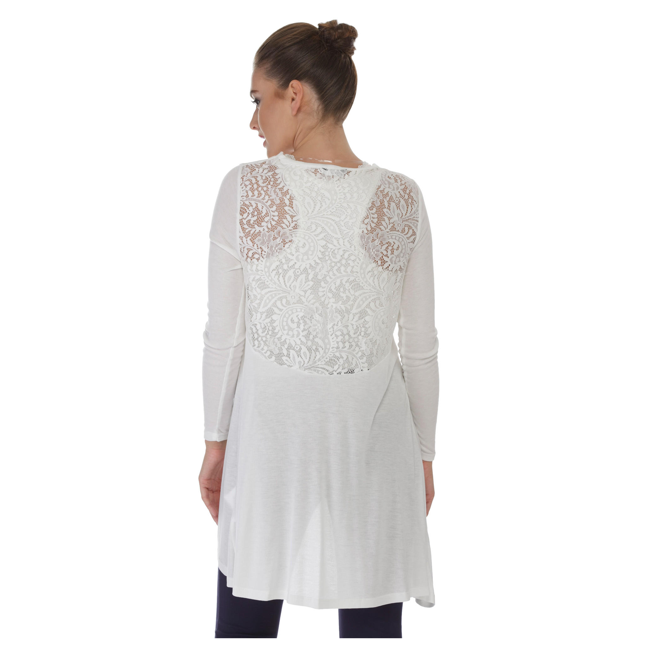Long-sleeved High-low Shrug-women-winterwear-cardigansandjumpers-cardigans-image-2