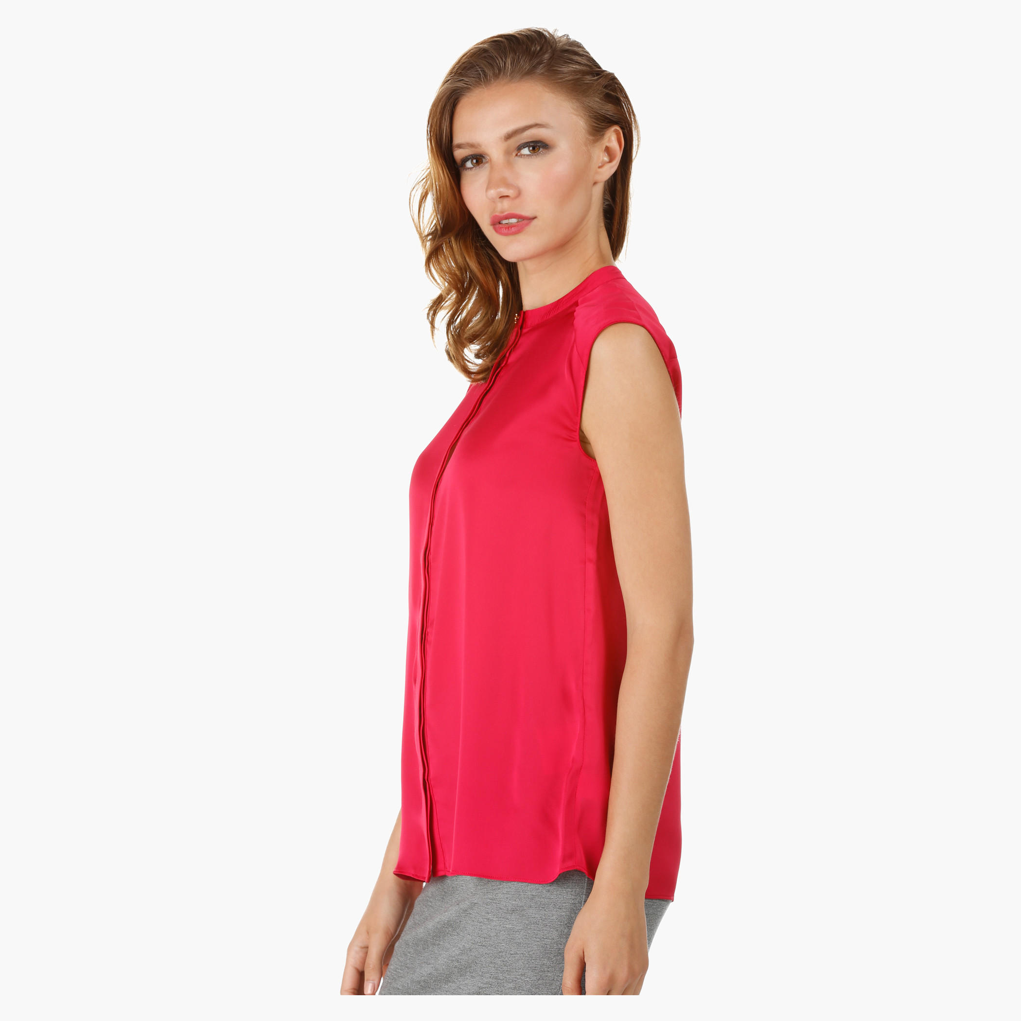 Solid Colour Shirt-women-clothing-shirtsandblouses-blouses-image-3