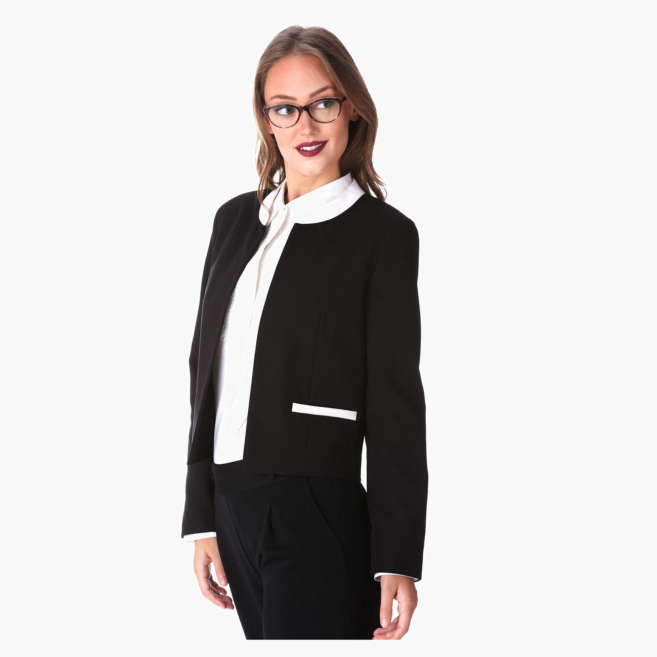 Dual-tone Jacket-women-clothing-coatsandjackets-blazers-image-3