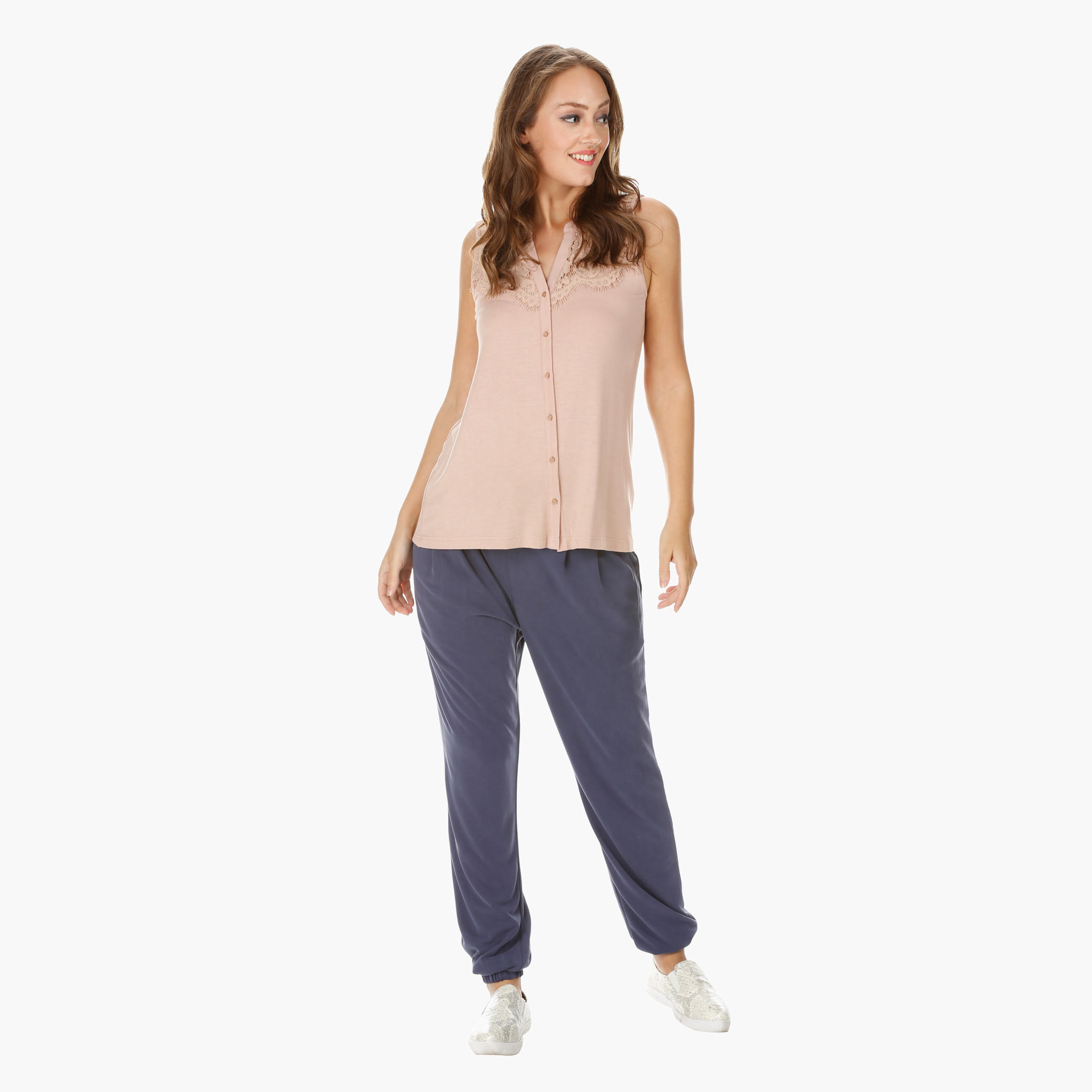 Solid Colour Top-women-clothing-shirtsandblouses-blouses-image-1