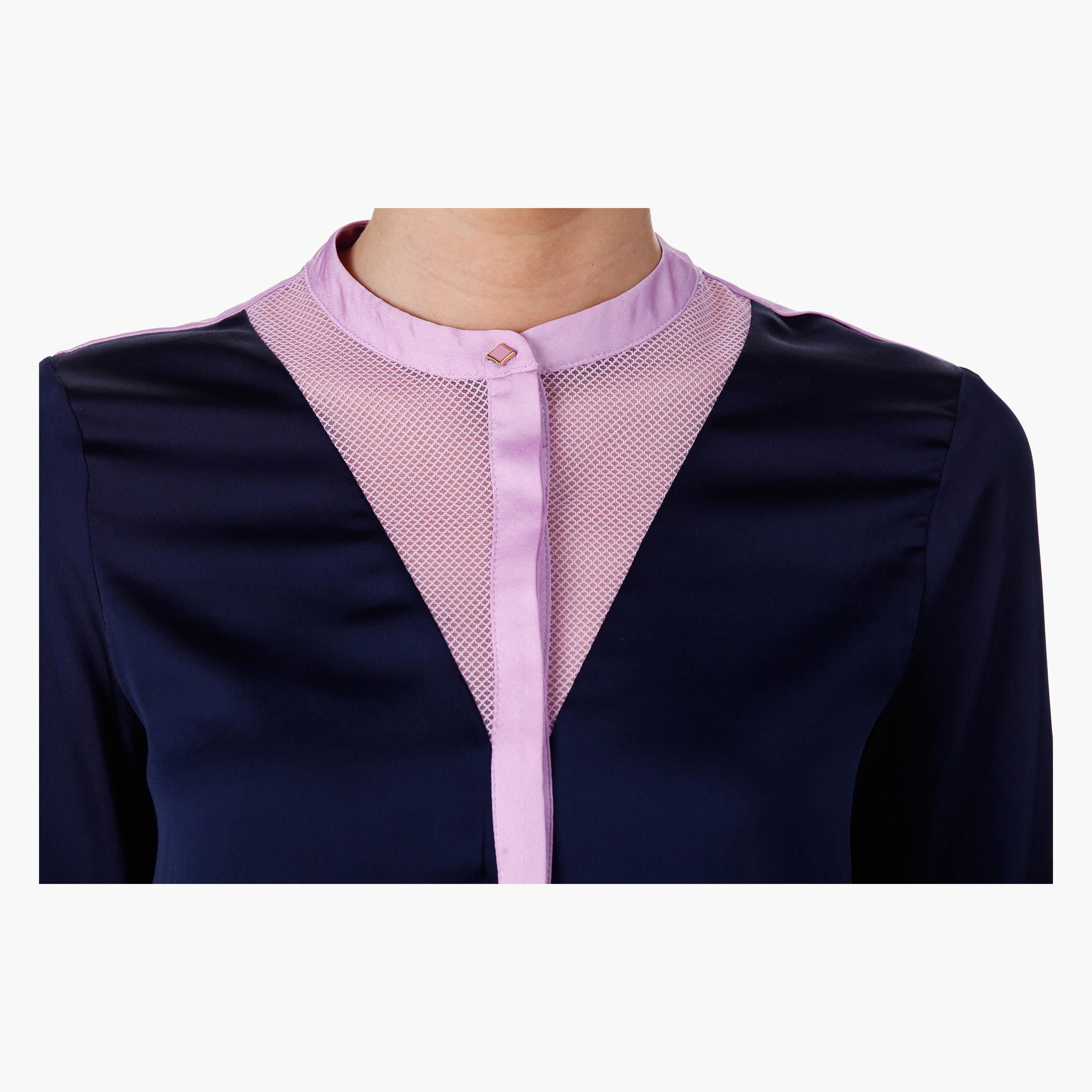 Formal Shirt with Round Neck in Regular Fit-women-clothing-shirtsandblouses-blouses-image-4