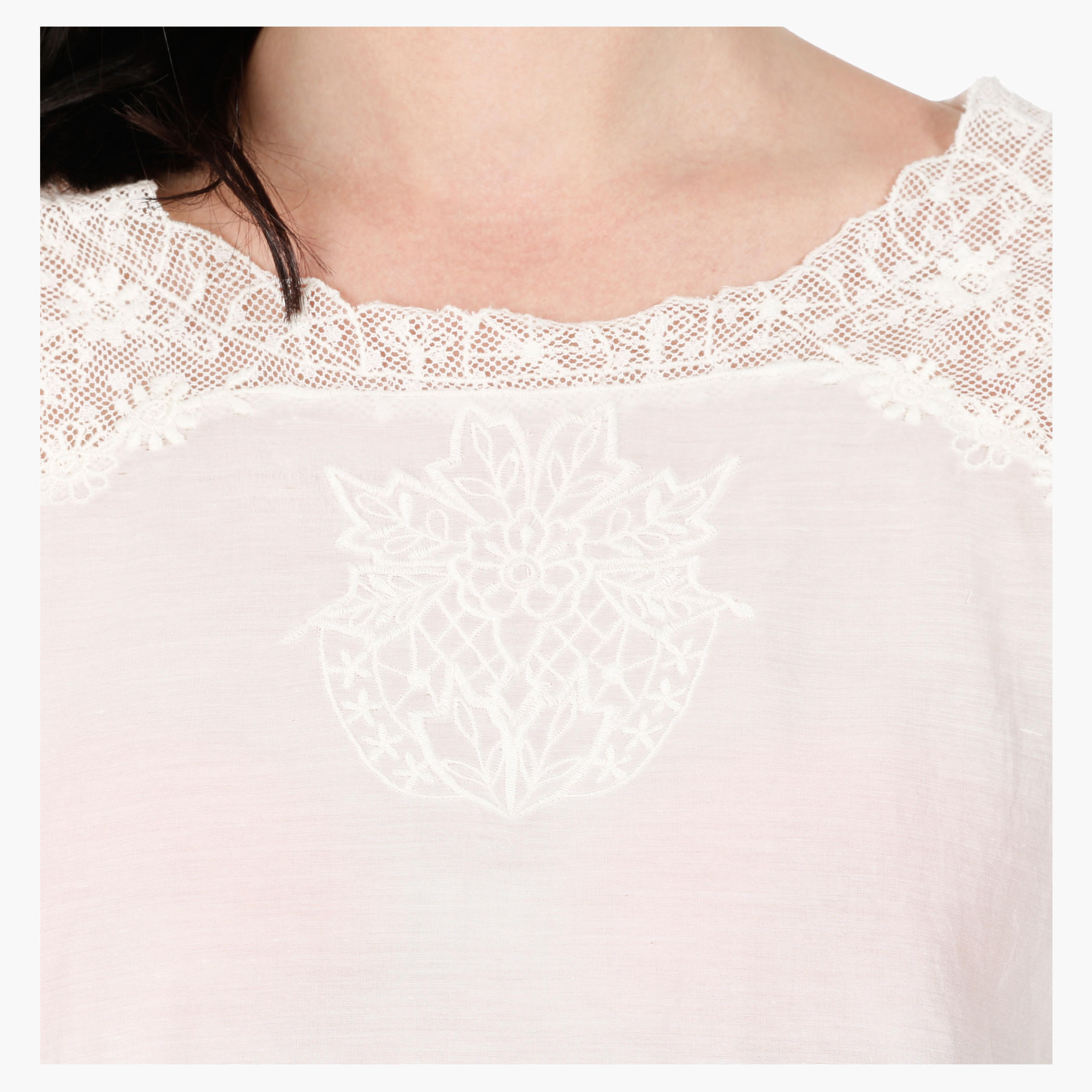 Embroidered Blouse with Long Sleeves and Sheer Yoke in Regular Fit-women-clothing-shirtsandblouses-blouses-image-9