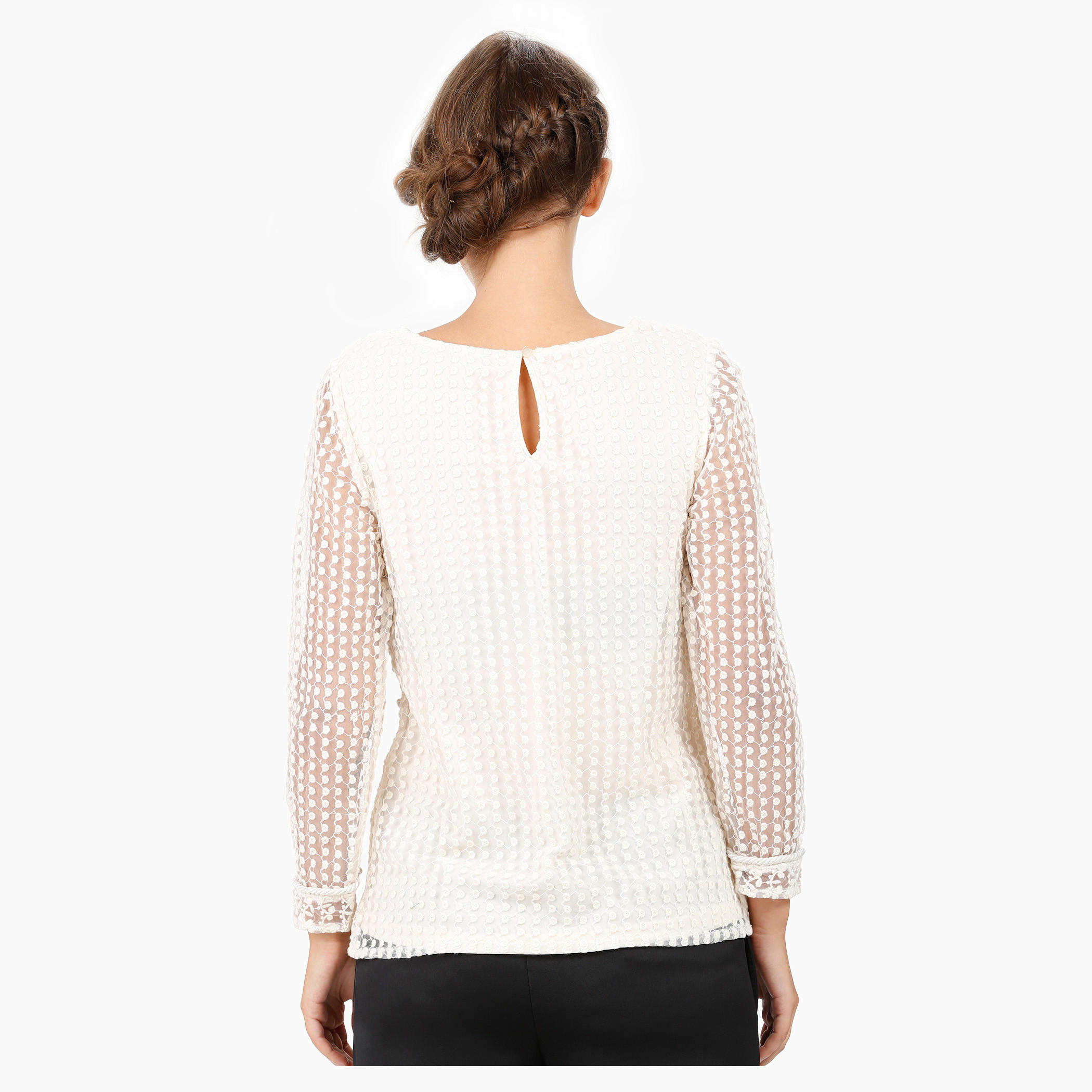 Embroidered Blouse with Round Neck-women-clothing-shirtsandblouses-blouses-image-4