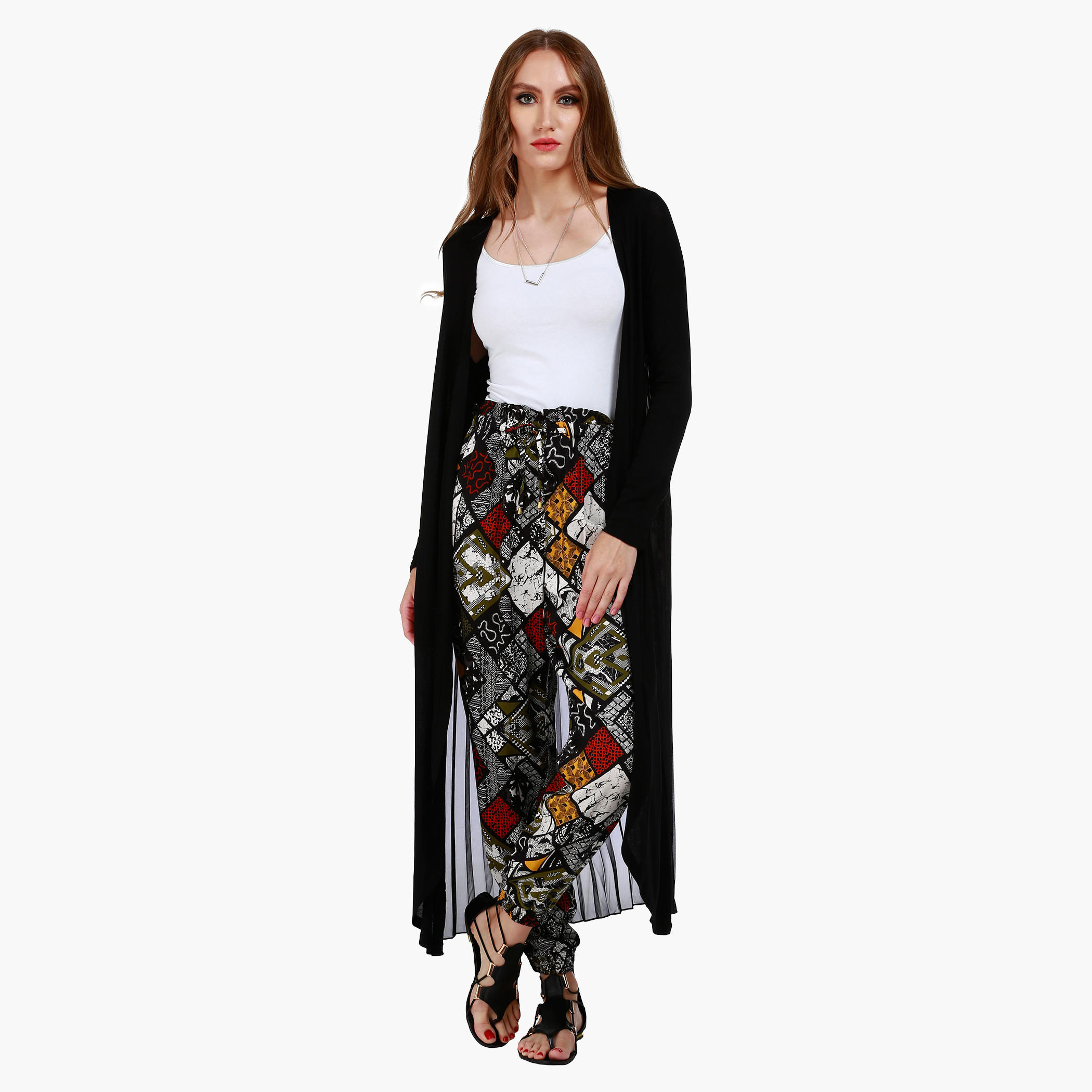Long Knit Jacket with Pleated Back and Long Sleeves in Regular Fit-women-winterwear-coatsandjackets-jackets-image-5