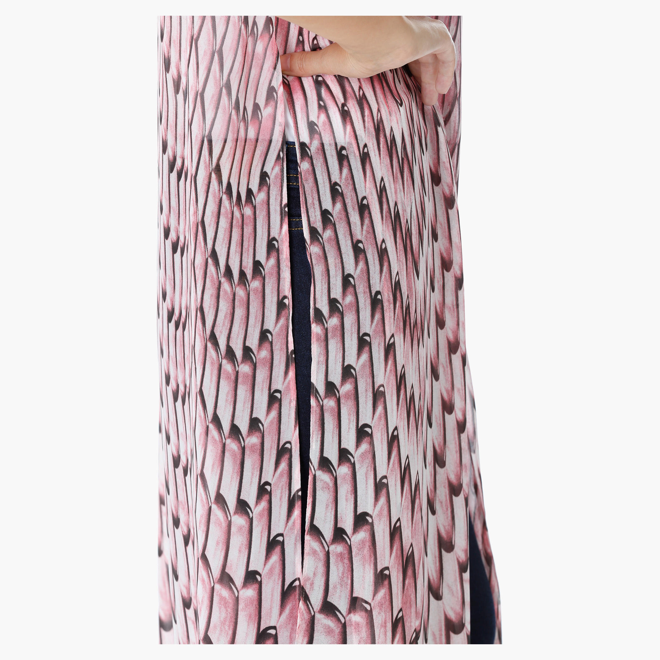 Printed Sleeveless Outerwear-women-clothing-shirtsandblouses-blouses-image-4