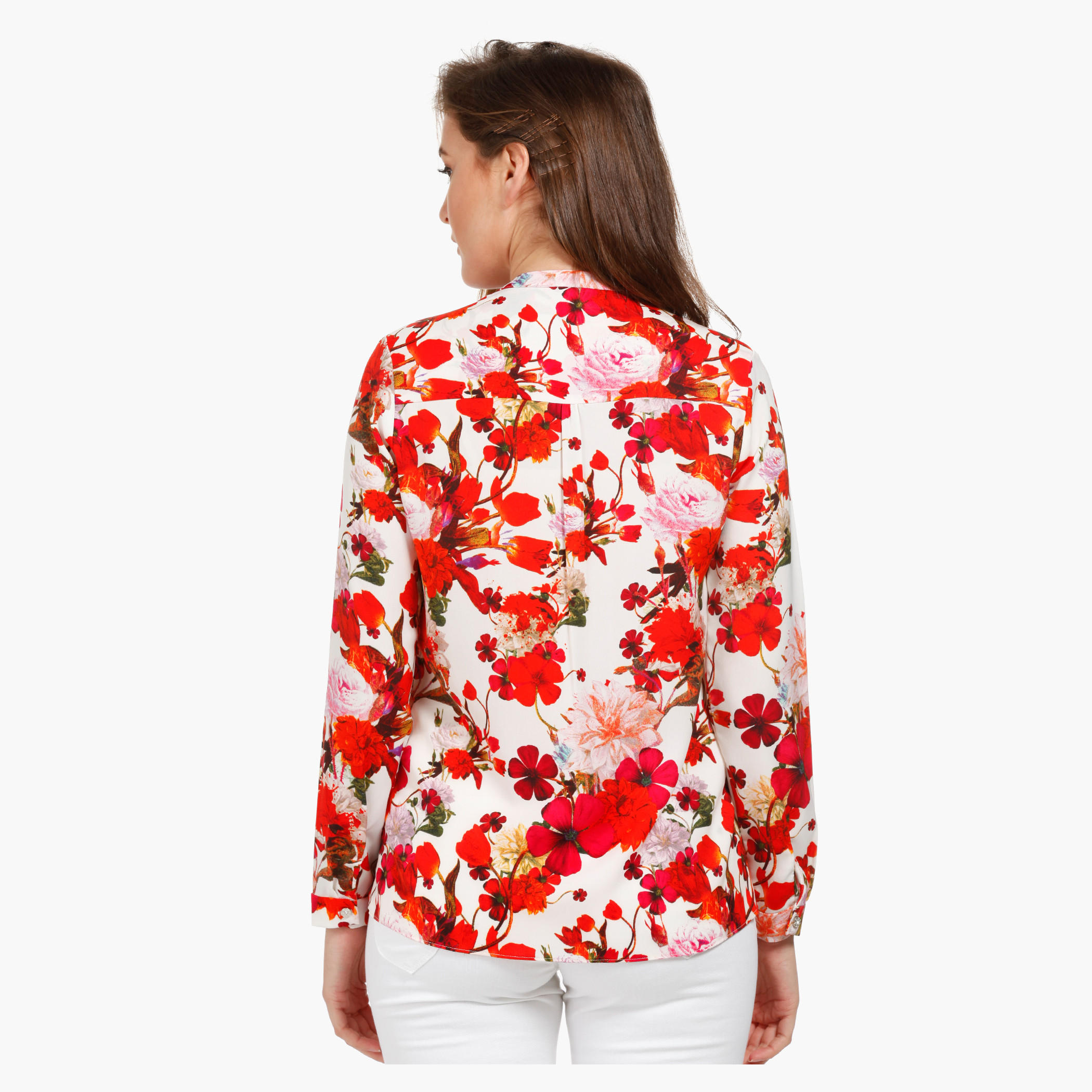 Floral Print Shirt-women-clothing-shirtsandblouses-blouses-image-4