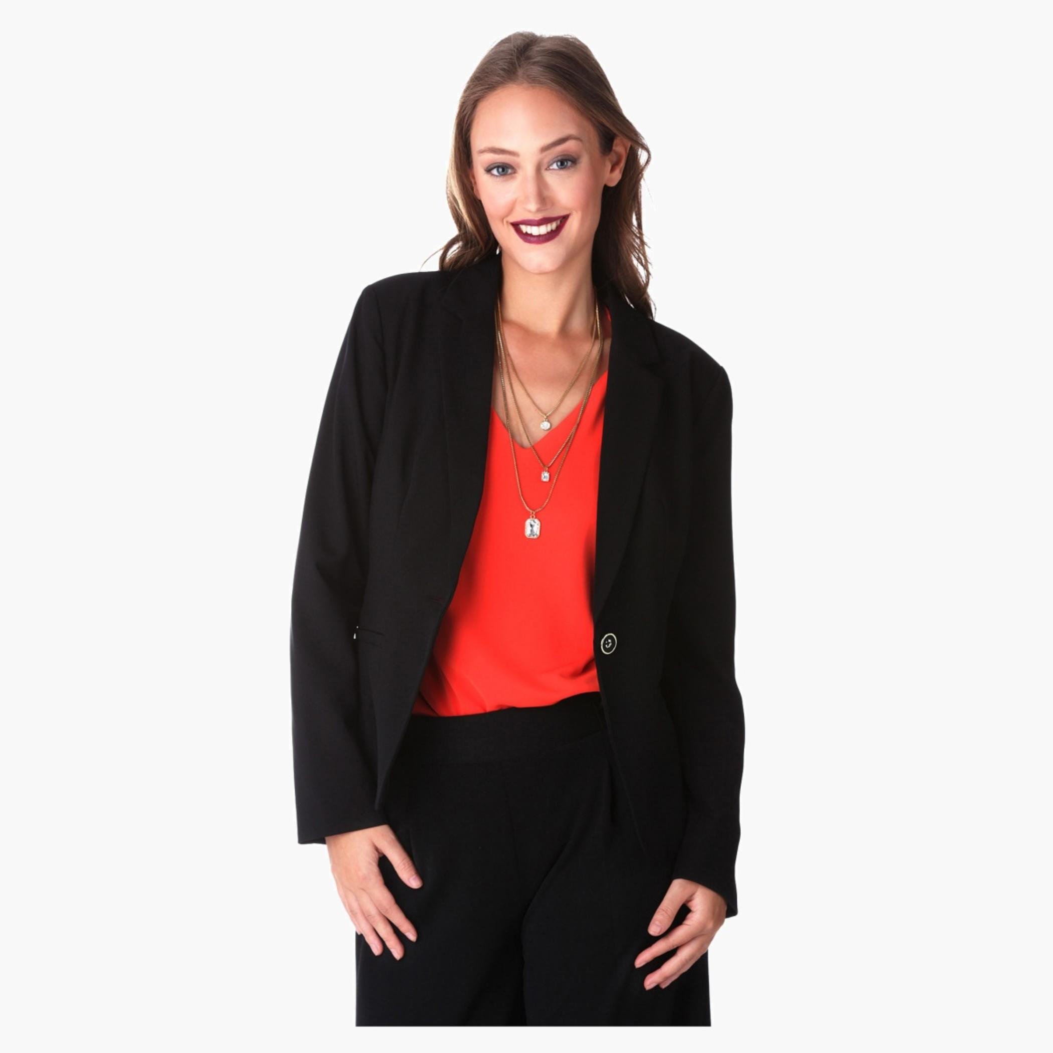 Solid Colour Blazer Jacket-women-clothing-coatsandjackets-blazers-image-1