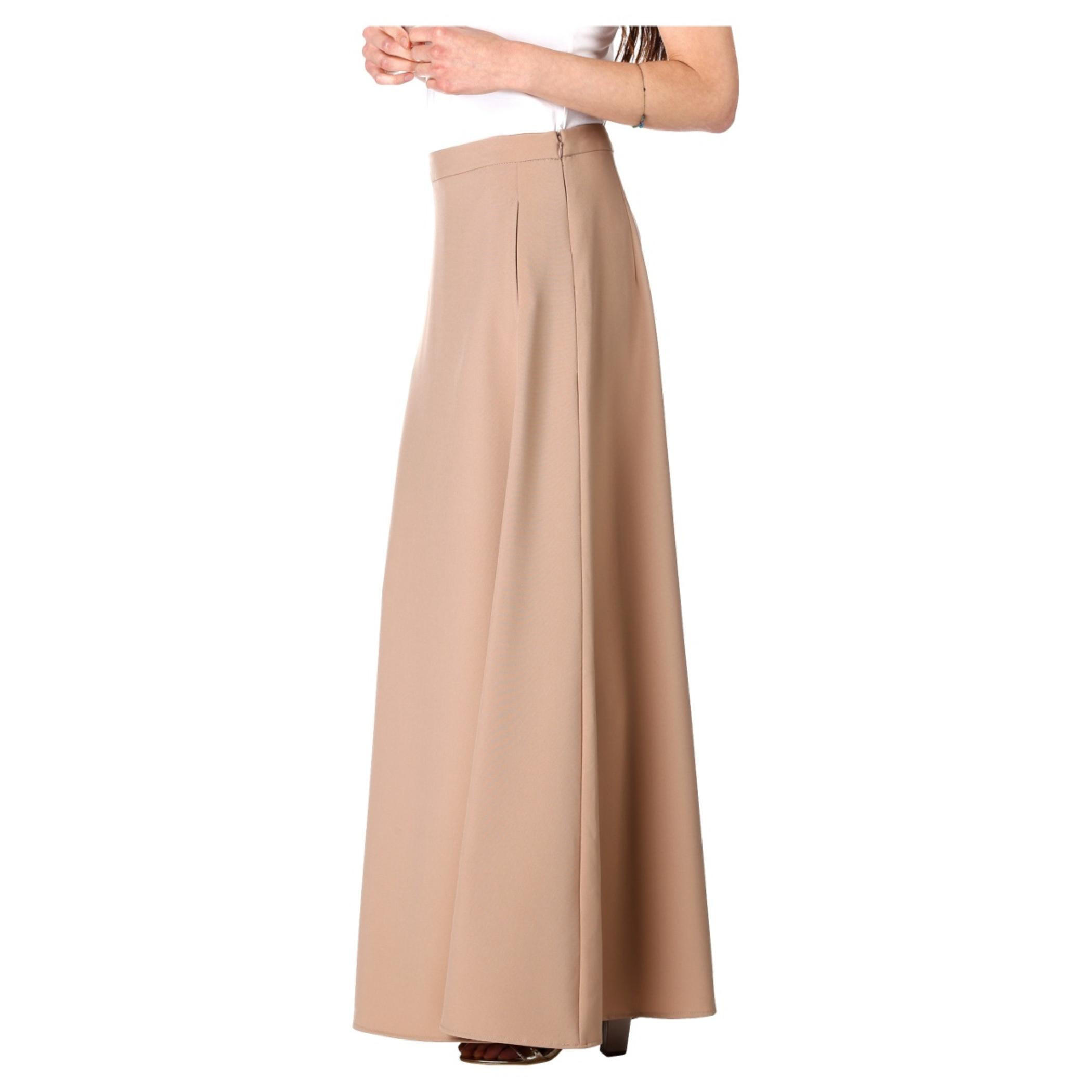 Solid Colour Maxi Skirt-women-clothing-bottoms-skirts-image-3