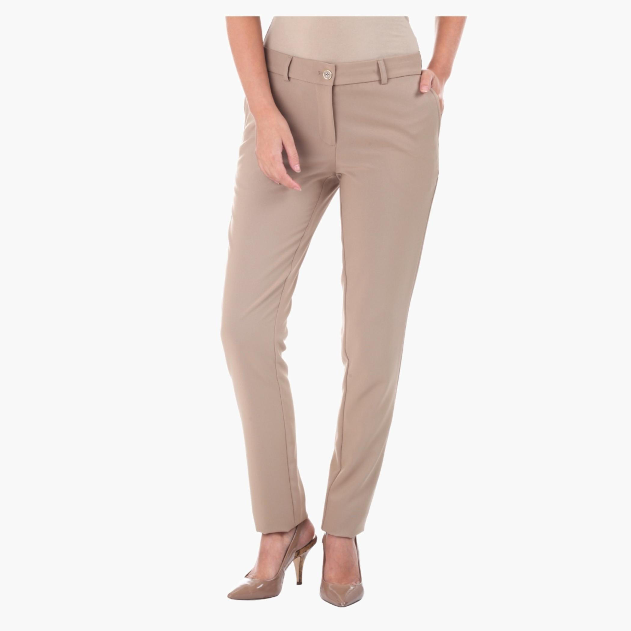 Solid Colour Pants-women-clothing-bottoms-trousers-image-1