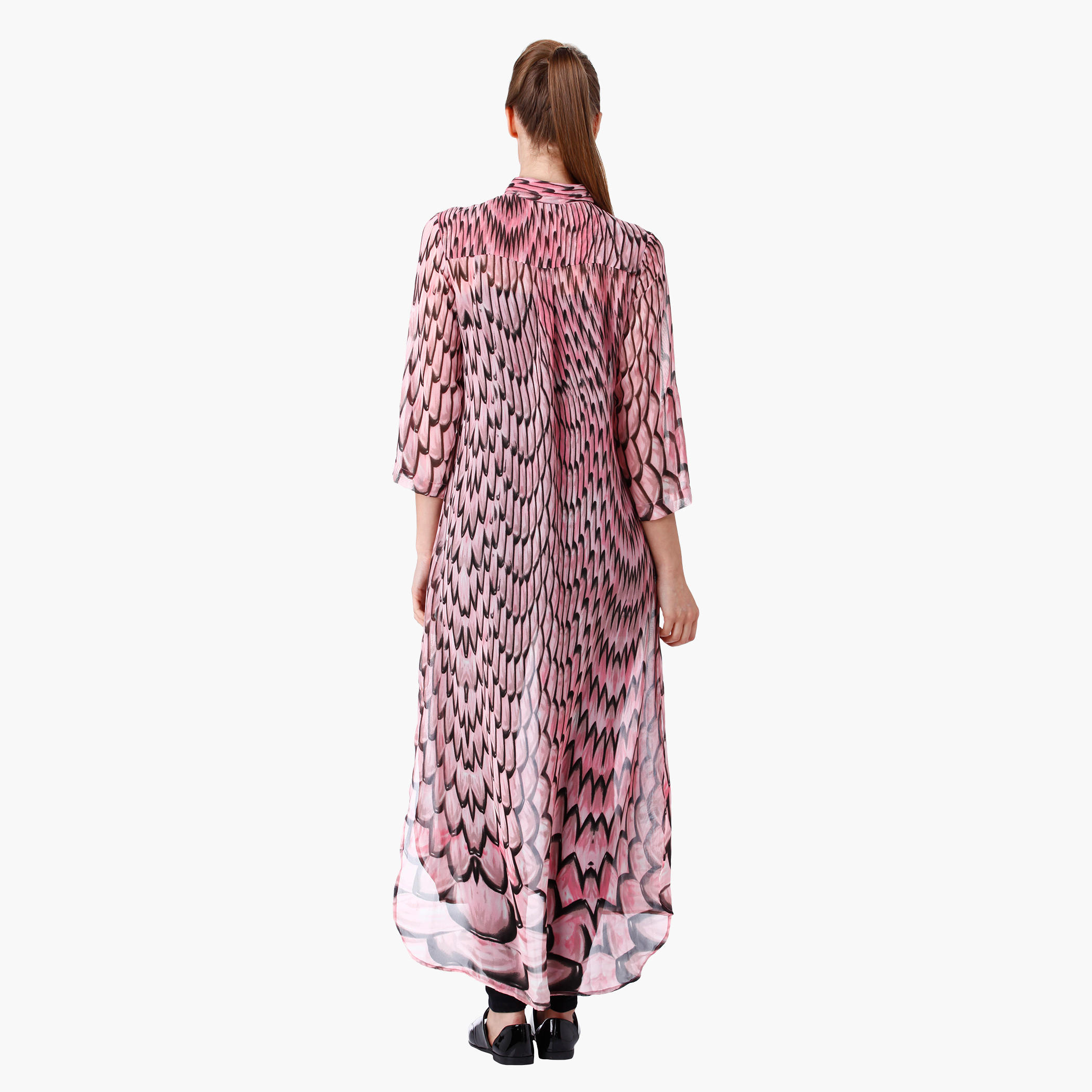 Printed Long Shirt in Regular Fit-women-clothing-shirtsandblouses-blouses-image-2