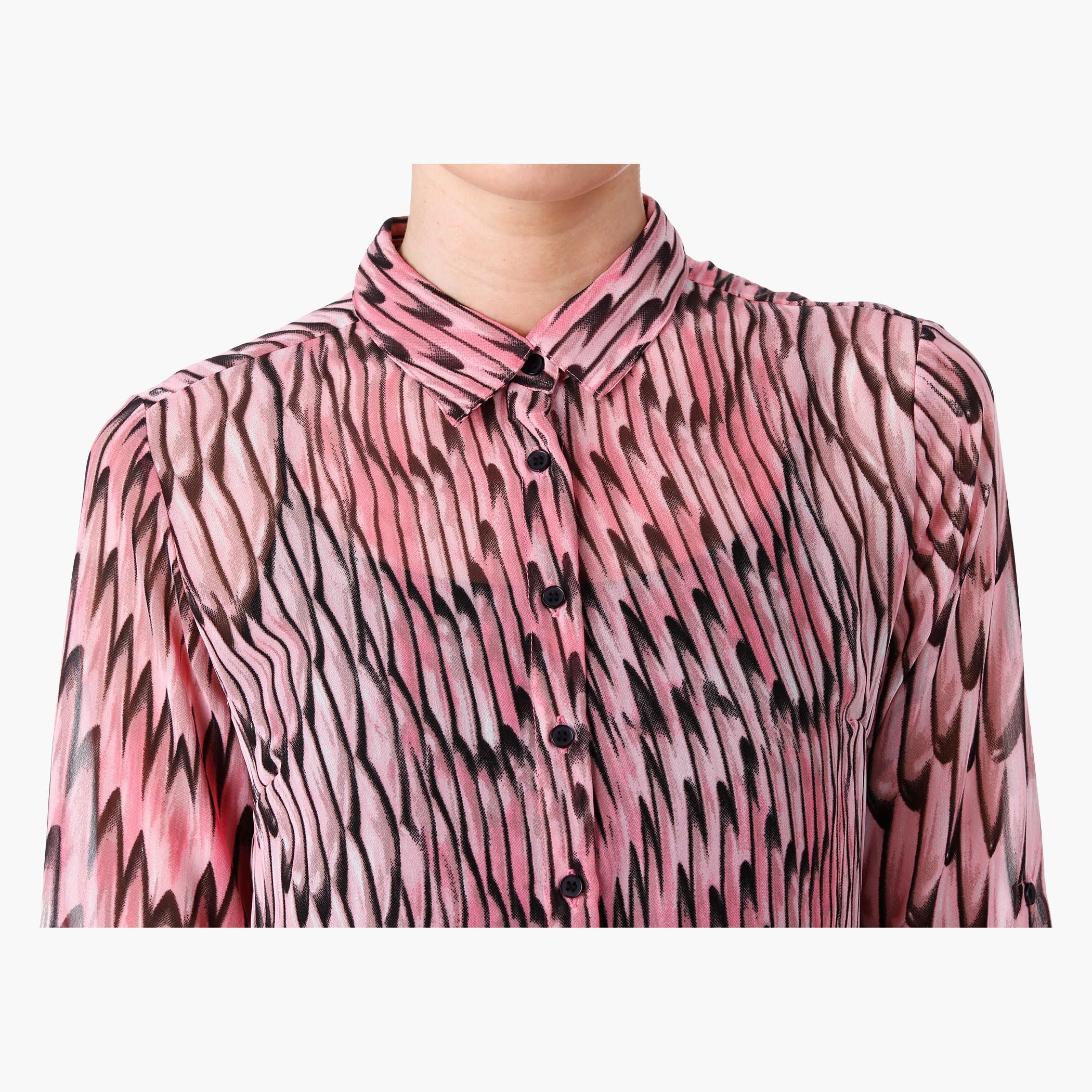 Printed Long Shirt in Regular Fit-women-clothing-shirtsandblouses-blouses-image-4