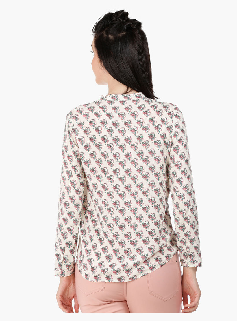 Mandarin Neck Blouse with Long Sleeves in Regular Fit-women-clothing-shirtsandblouses-blouses-image-4