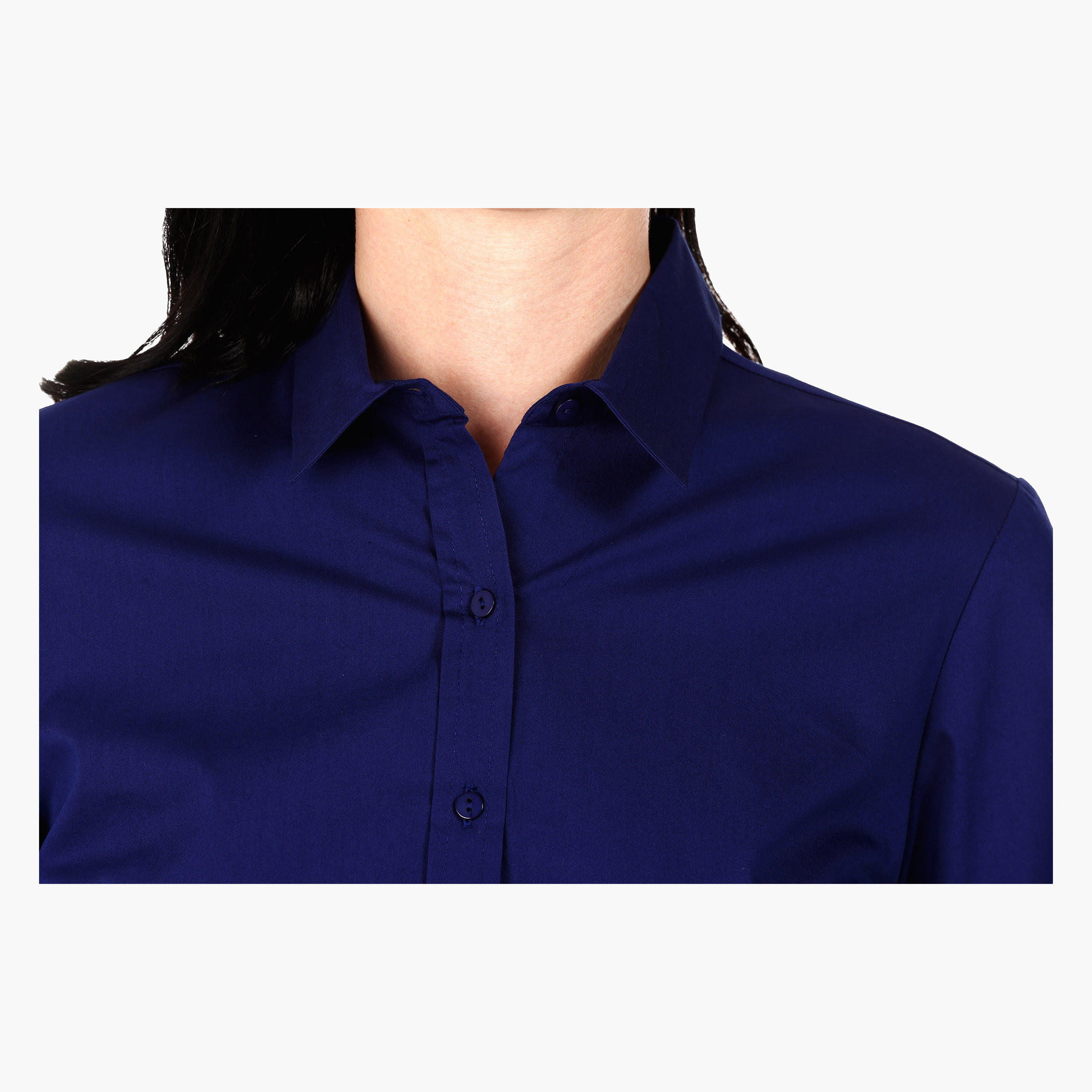Basic Button Down Shirt with Collar and Full Sleeves-women-clothing-shirtsandblouses-blouses-image-4