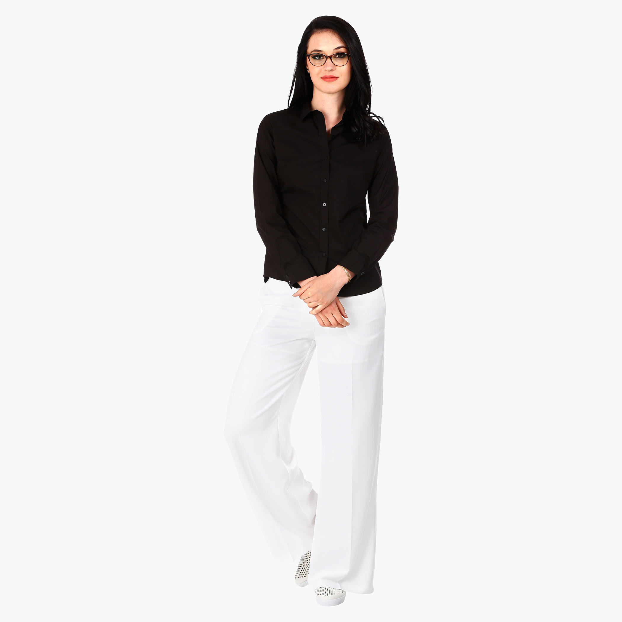 Basic Button Down Shirt with Collar and Full Sleeves-women-clothing-shirtsandblouses-blouses-image-10