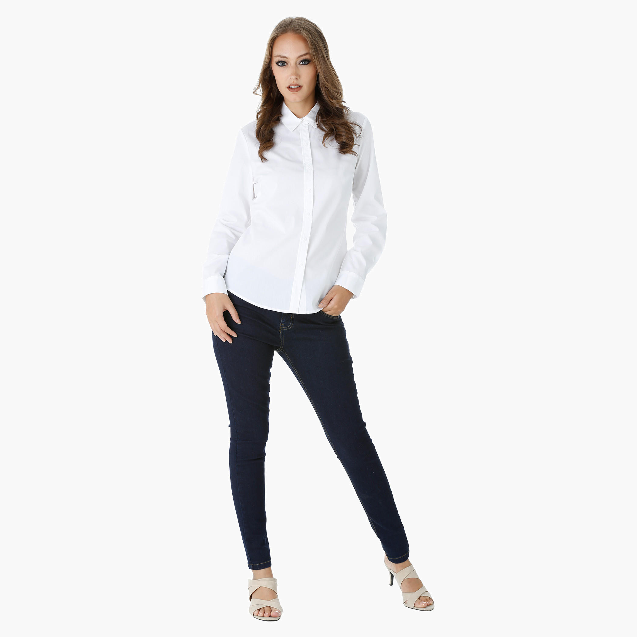 Plain Shirt with Long Sleeves-women-clothing-shirtsandblouses-blouses-image-5