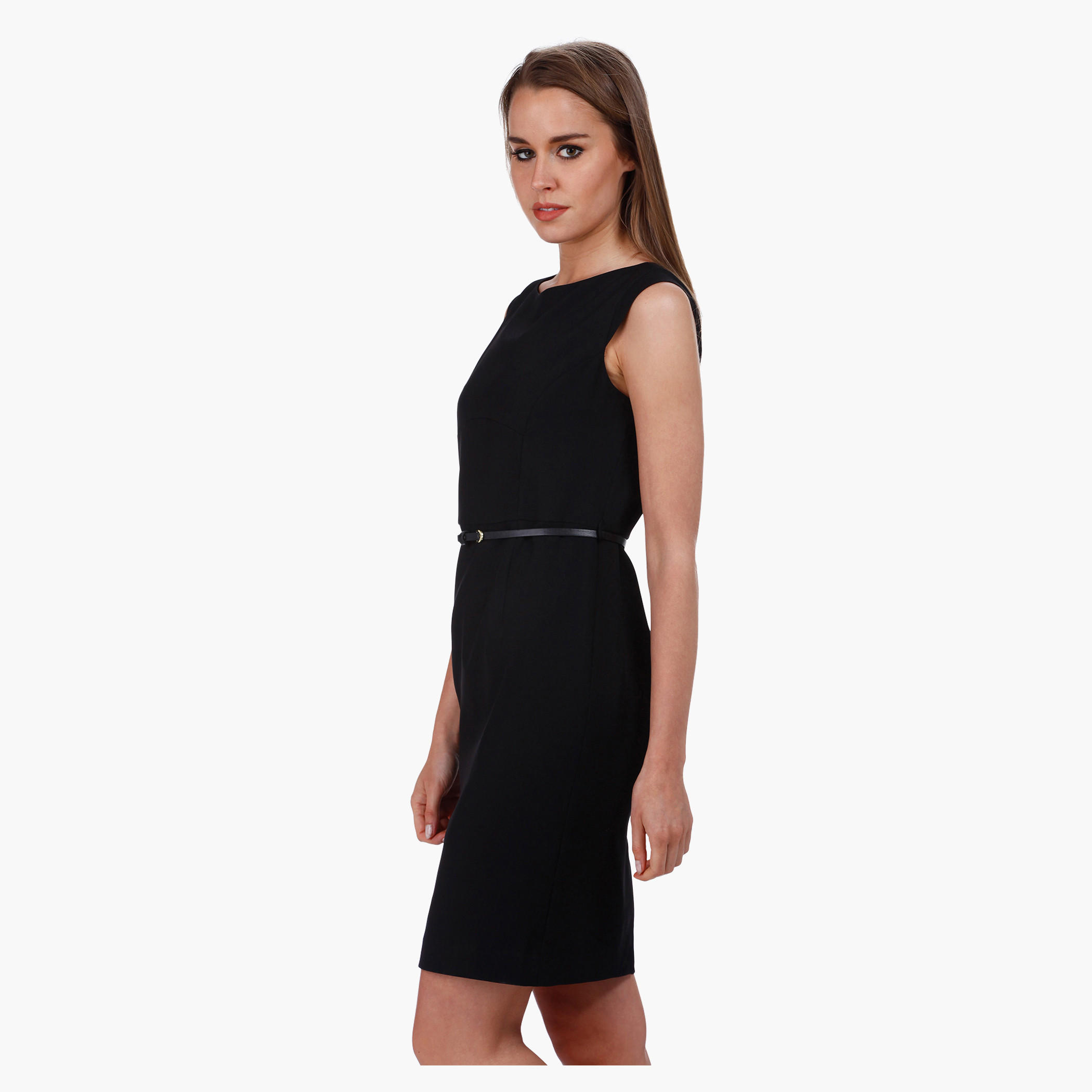 Sleeveless Dress with Boat Neck-women-clothing-dresses-image-3