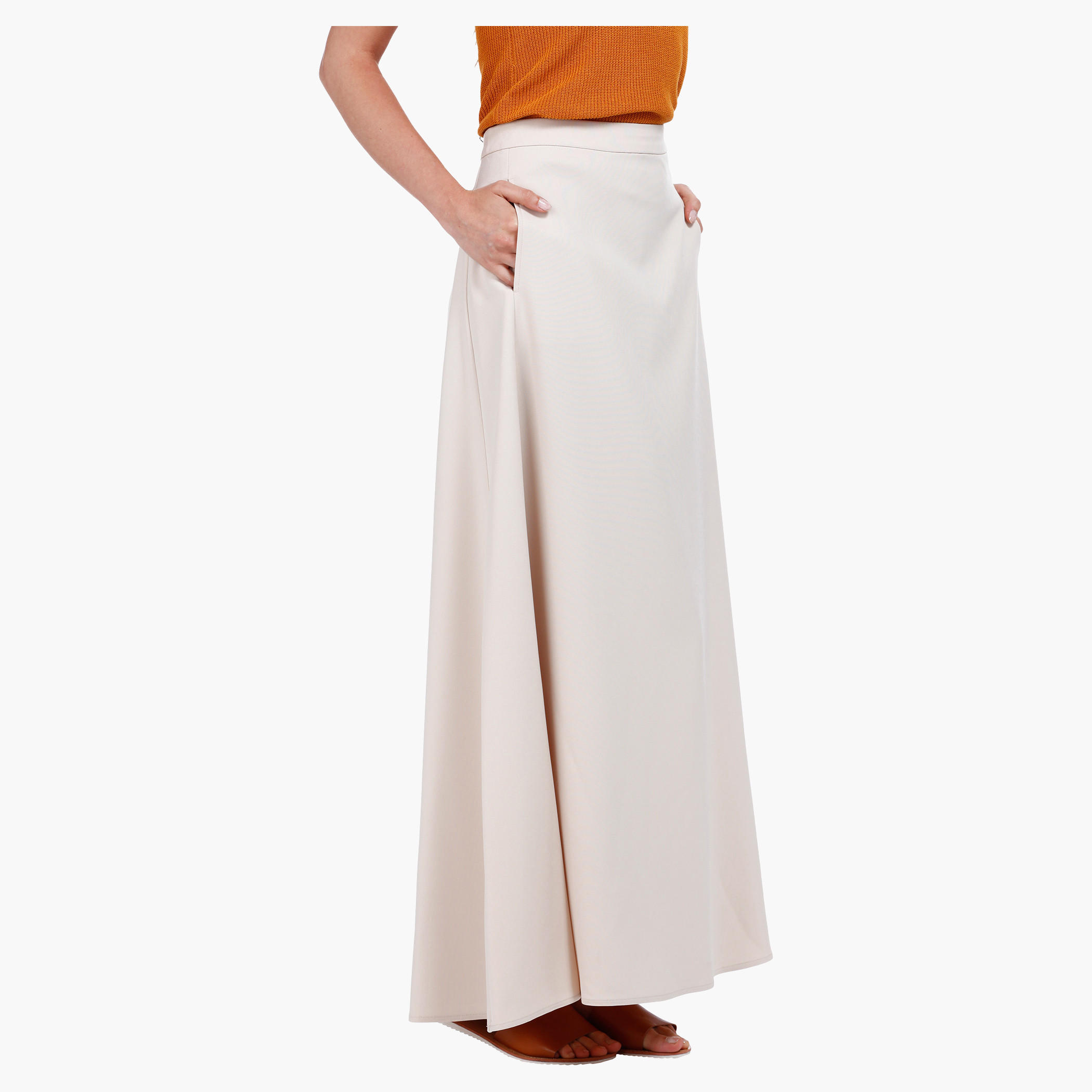 Flared Maxi Skirt in Regular Fit-women-clothing-bottoms-skirts-image-3