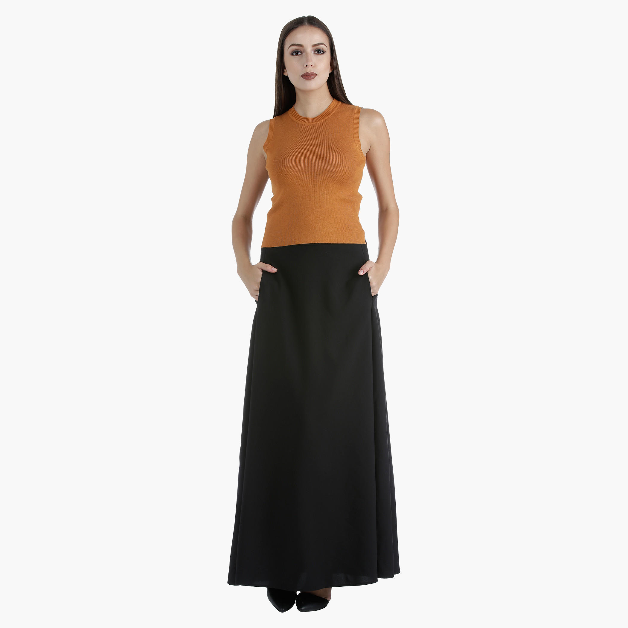 Tailored Maxi Skirt with Flare in Regular Fit-women-clothing-bottoms-skirts-image-5