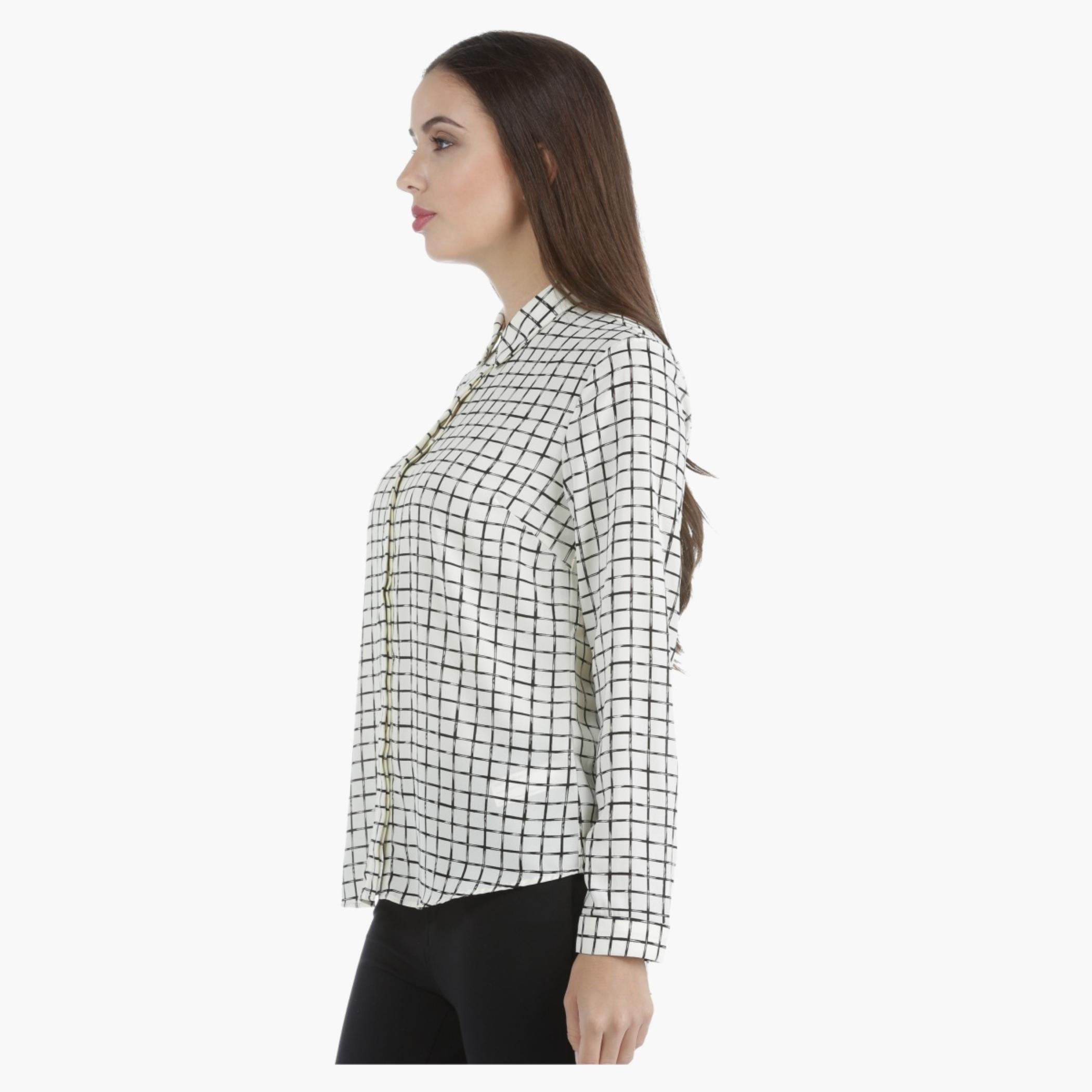 Printed Formal Shirt in Regular Fit-women-clothing-shirtsandblouses-blouses-image-3