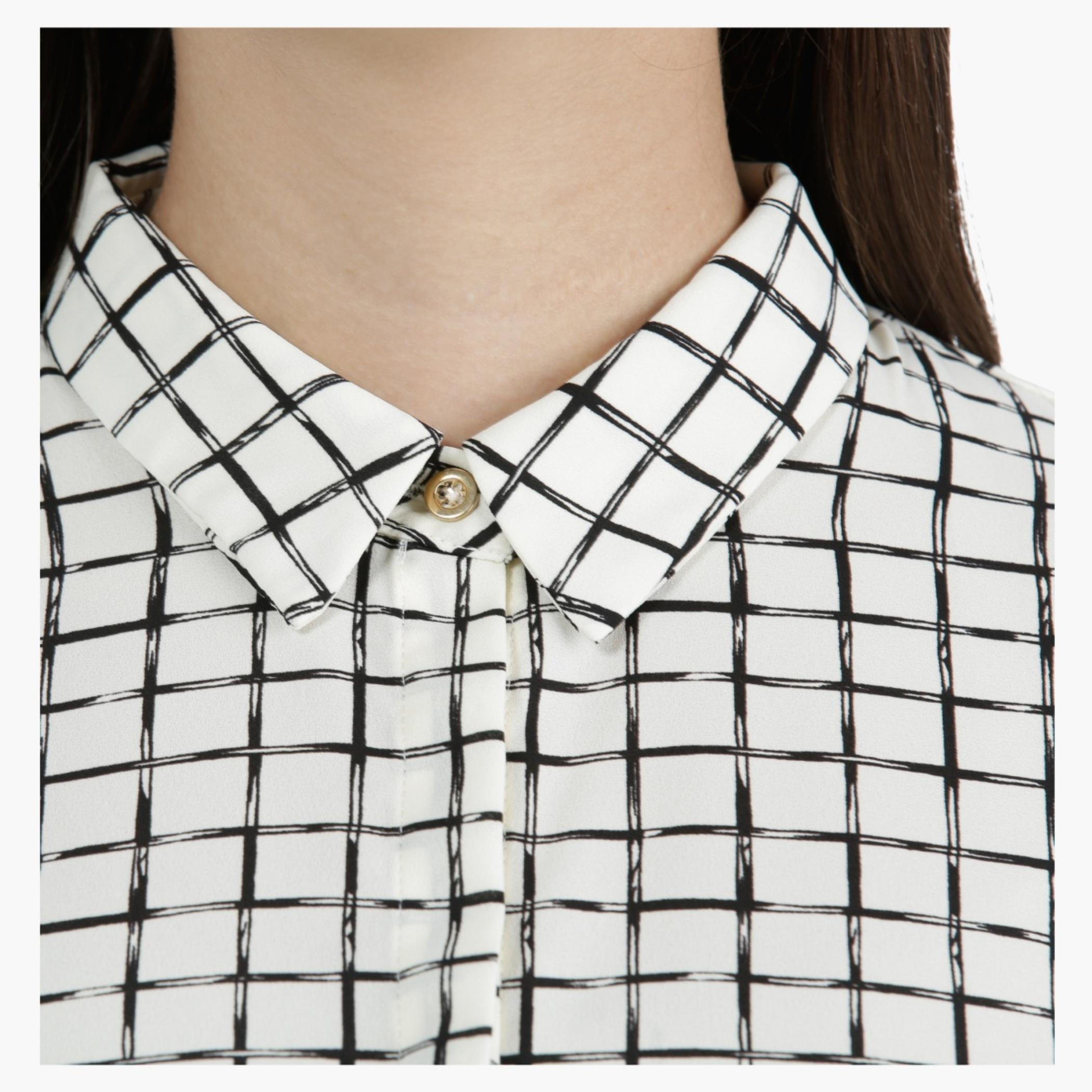 Printed Formal Shirt in Regular Fit-women-clothing-shirtsandblouses-blouses-image-4