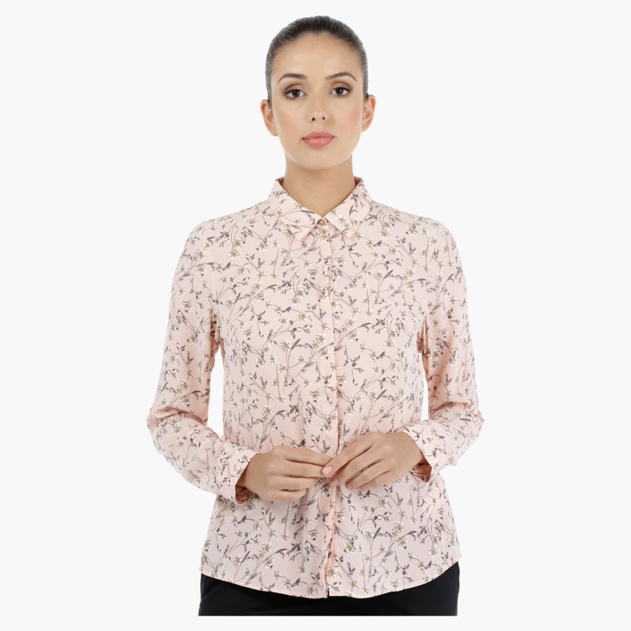 Floral Print Shirt with Long Sleeves-women-clothing-shirtsandblouses-blouses-image-5