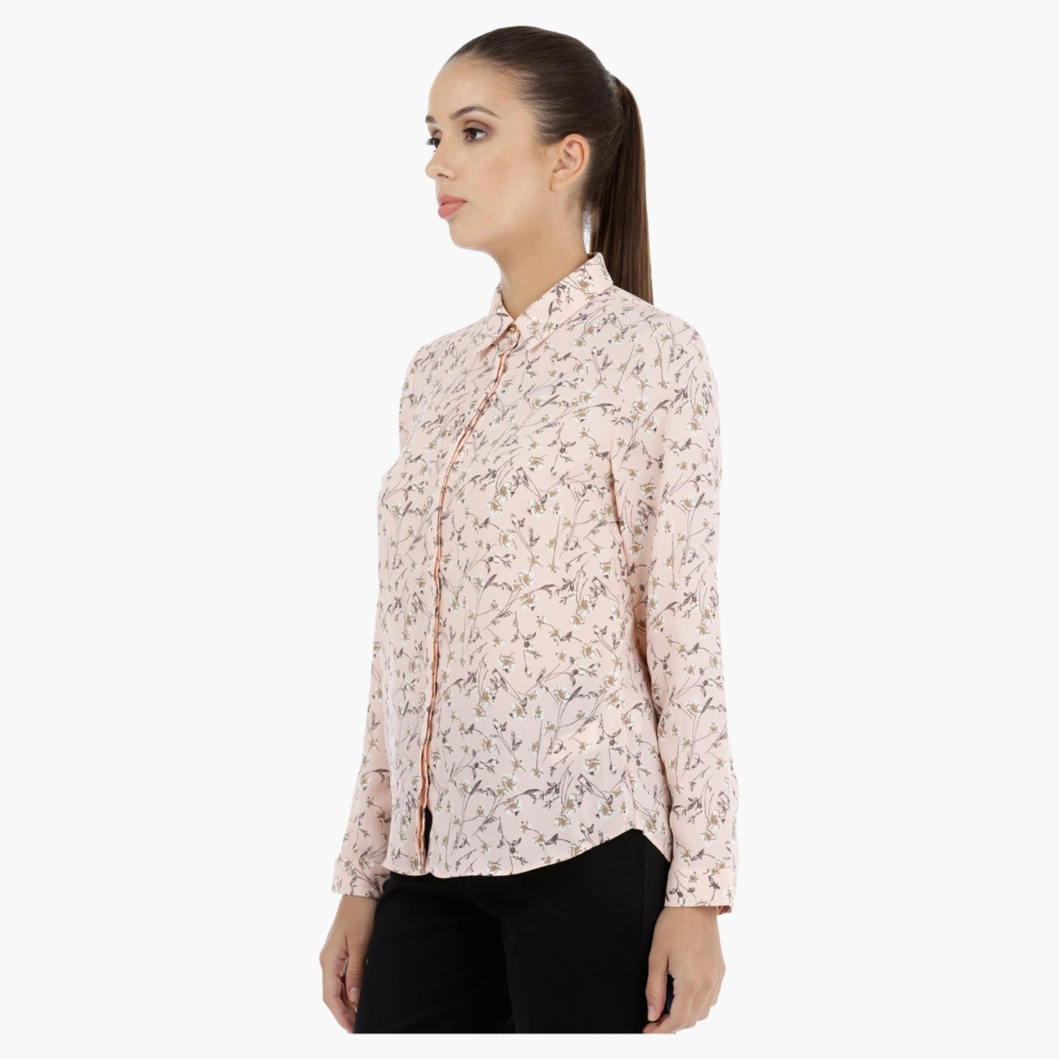 Floral Print Shirt with Long Sleeves-women-clothing-shirtsandblouses-blouses-image-3