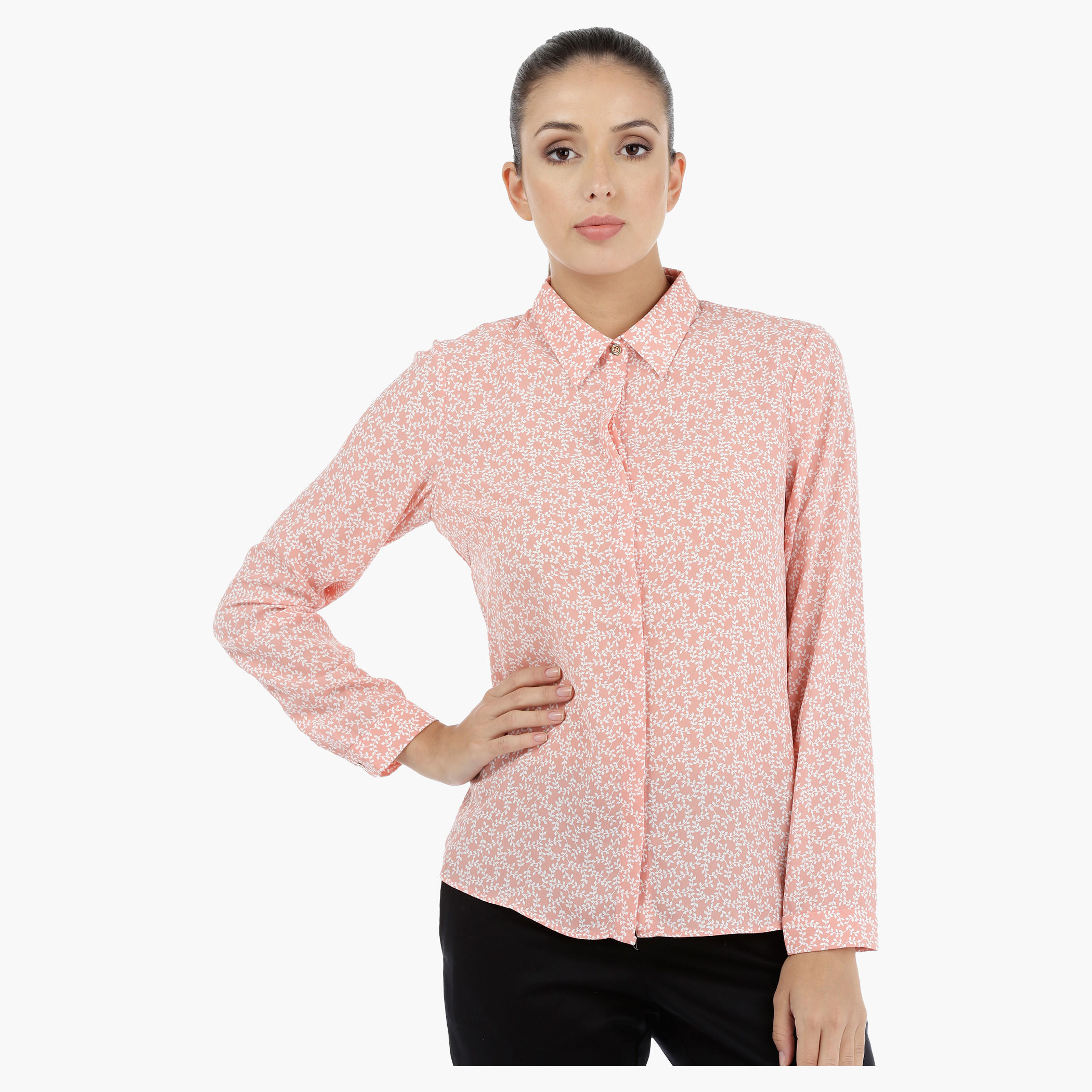 Printed Shirt with Long Sleeves-women-clothing-shirtsandblouses-blouses-image-1