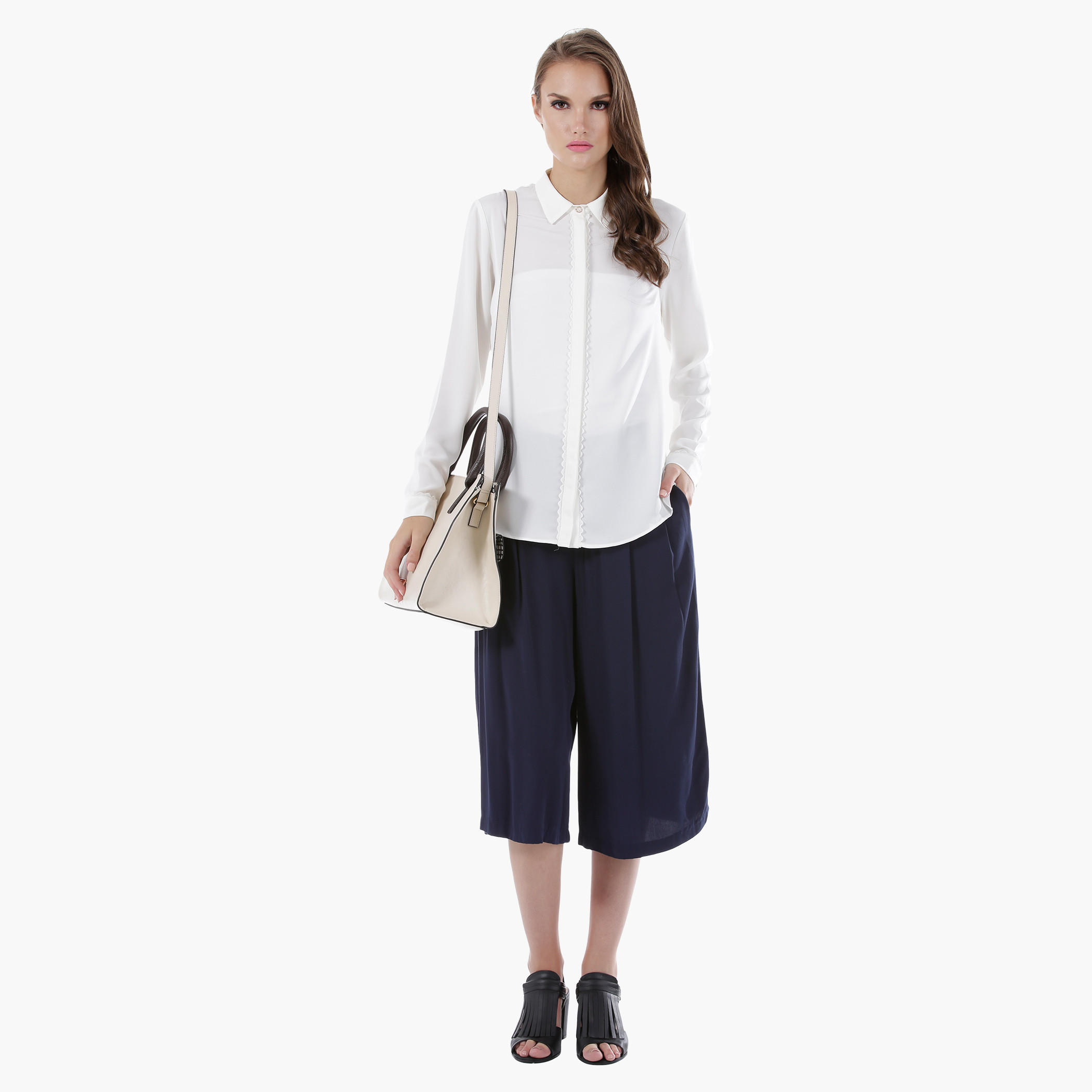 Long Sleeves Shirt with Lace Trims-women-clothing-shirtsandblouses-blouses-image-5