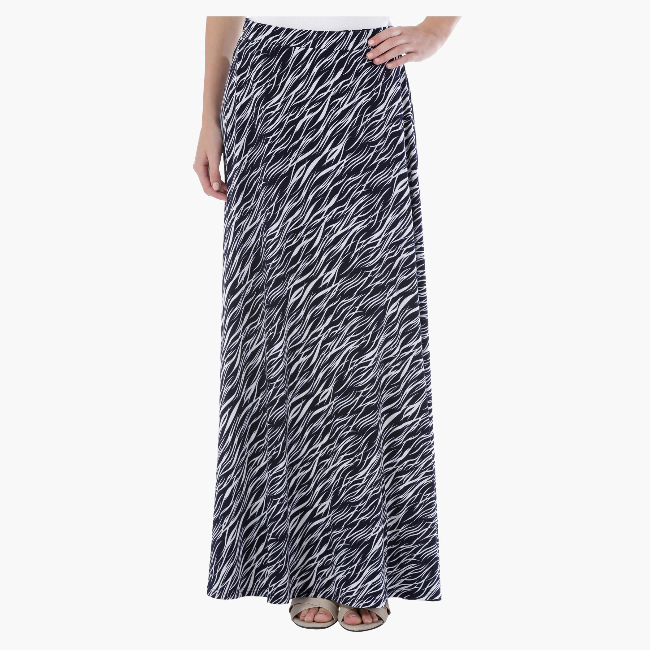 Printed A-Line Maxi Skirt in Regular Fit-women-clothing-bottoms-skirts-image-1