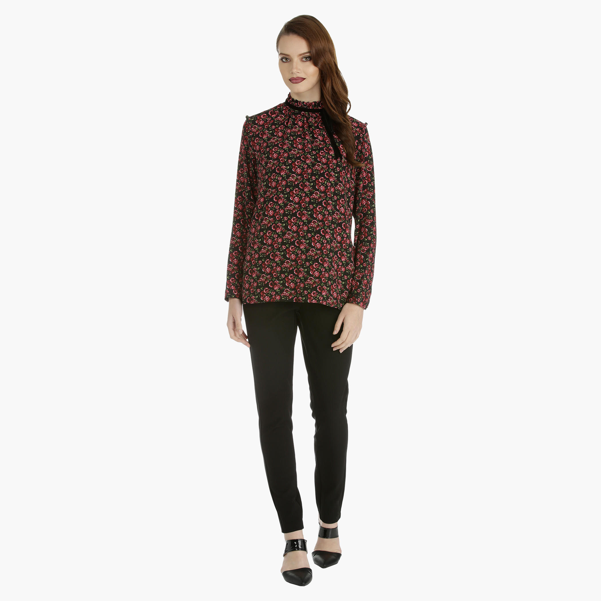 Slim Leg Trouser with Zip Detailing-women-clothing-bottoms-trousers-image-1