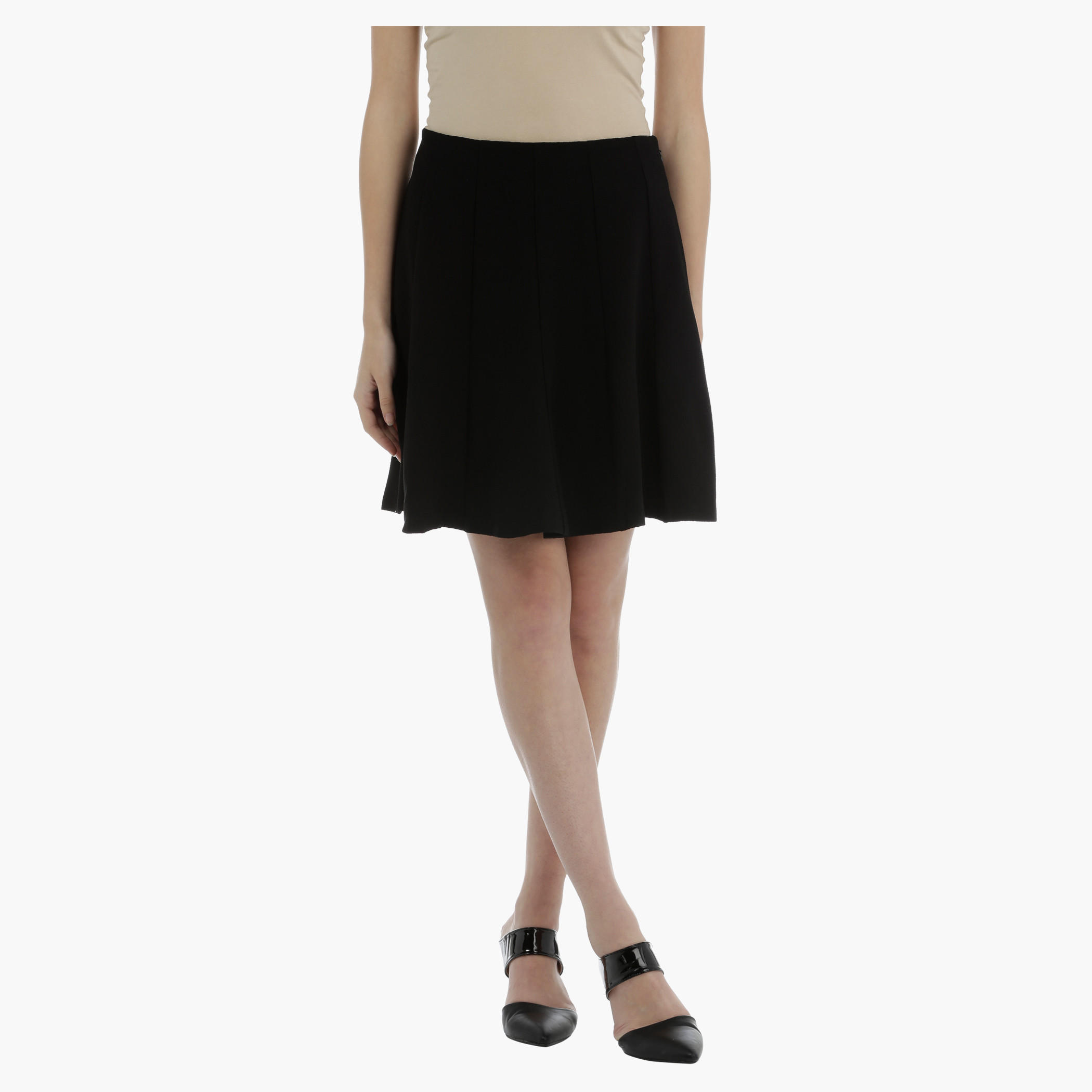 Flared Skirt with elasticised Waistband-women-clothing-bottoms-skirts-image-1