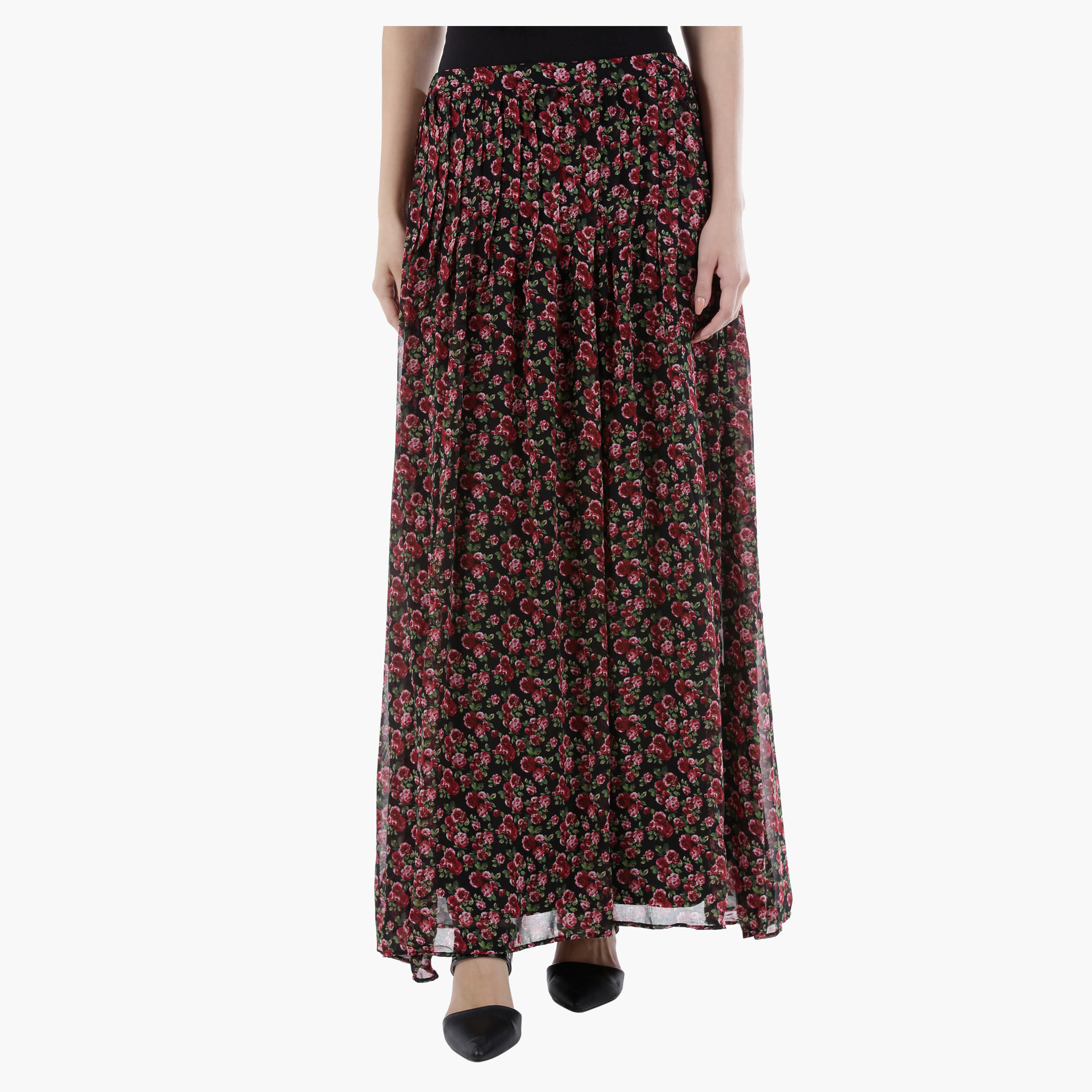 Floral Print Maxi Skirt in Regular Fit-women-clothing-bottoms-skirts-image-5