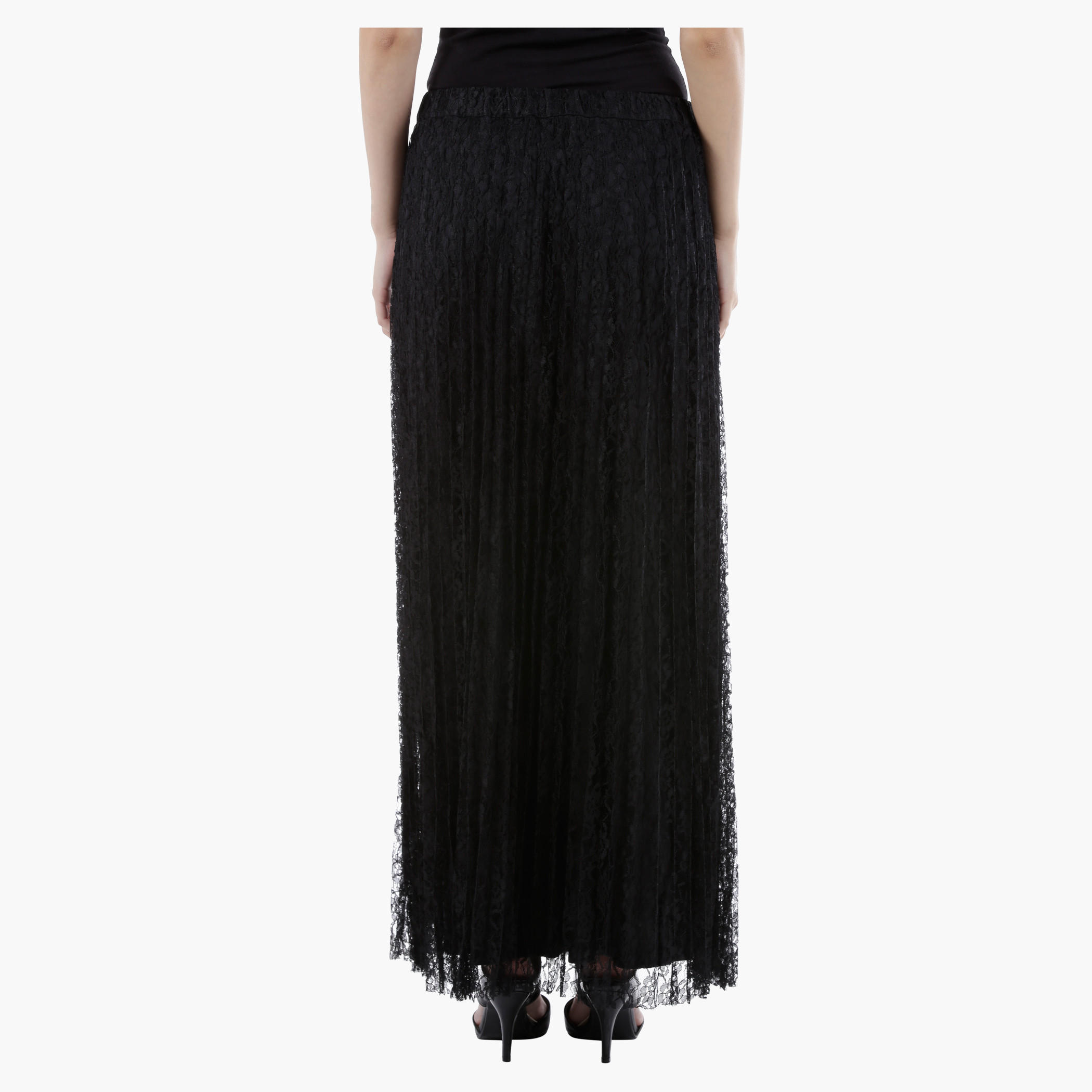 Pleated Maxi Skirt with Lace in Regular Fit-women-clothing-bottoms-skirts-image-4