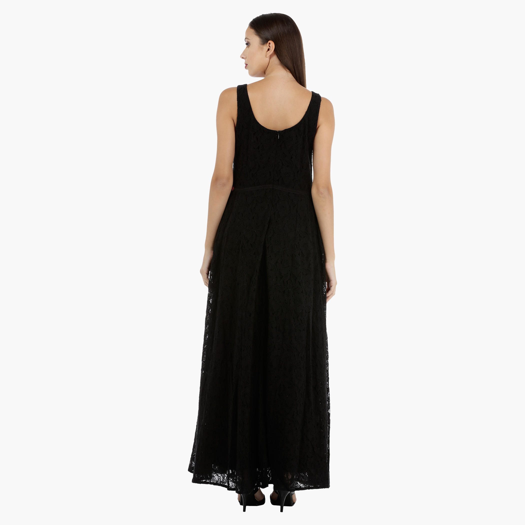Sleeveless Maxi Dress With Lace and Bead Detailing-women-clothing-dresses-image-2