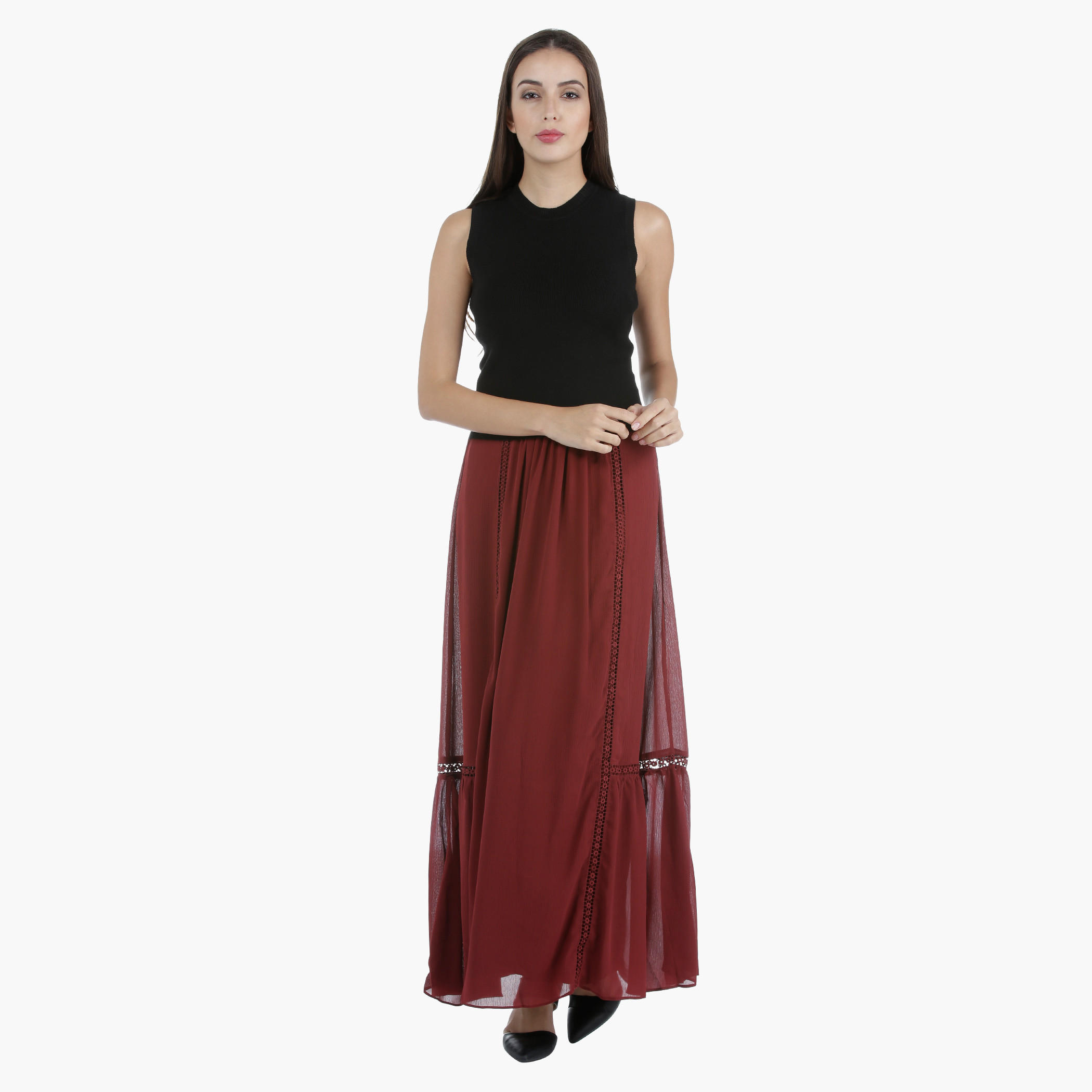 Maxi Skirt with Lace in Regular Fit-women-clothing-bottoms-skirts-image-5