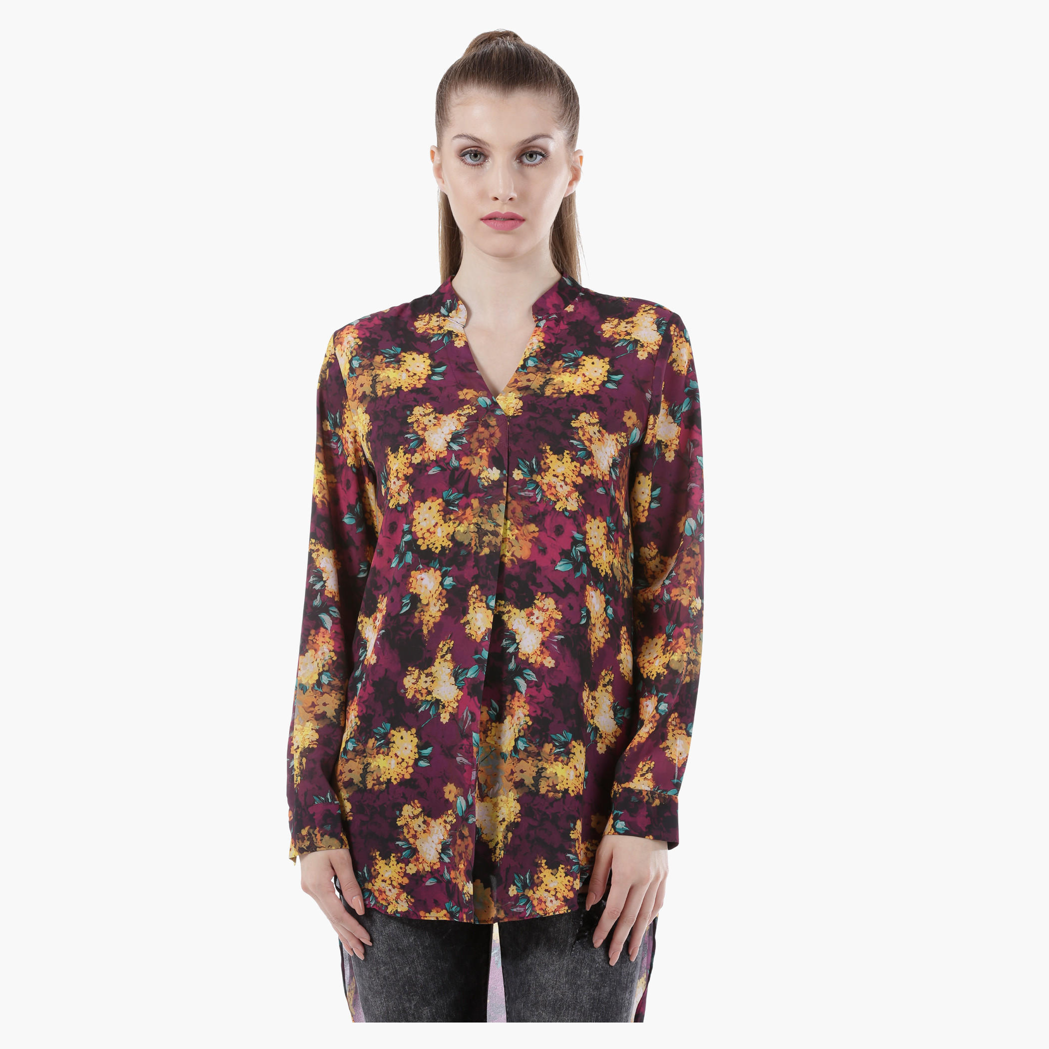 Printed Blouse in Regular Fit-women-clothing-shirtsandblouses-blouses-image-1