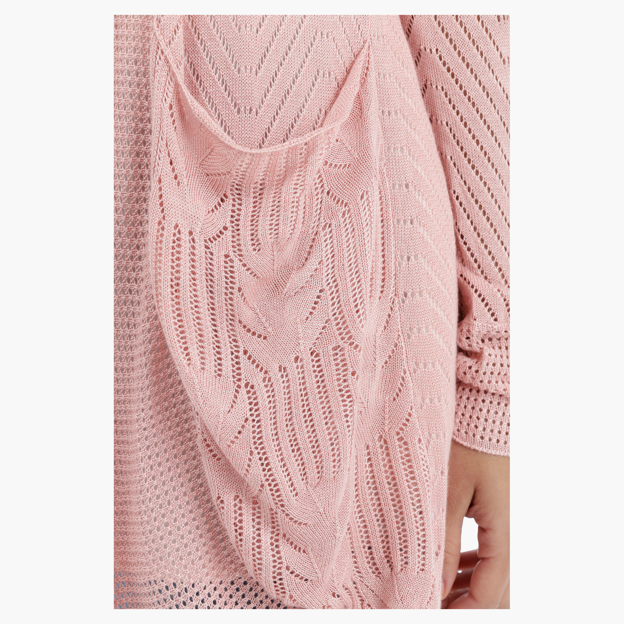 Long Lace Shrug with Long Sleeves-women-winterwear-cardigansandjumpers-cardigans-image-4