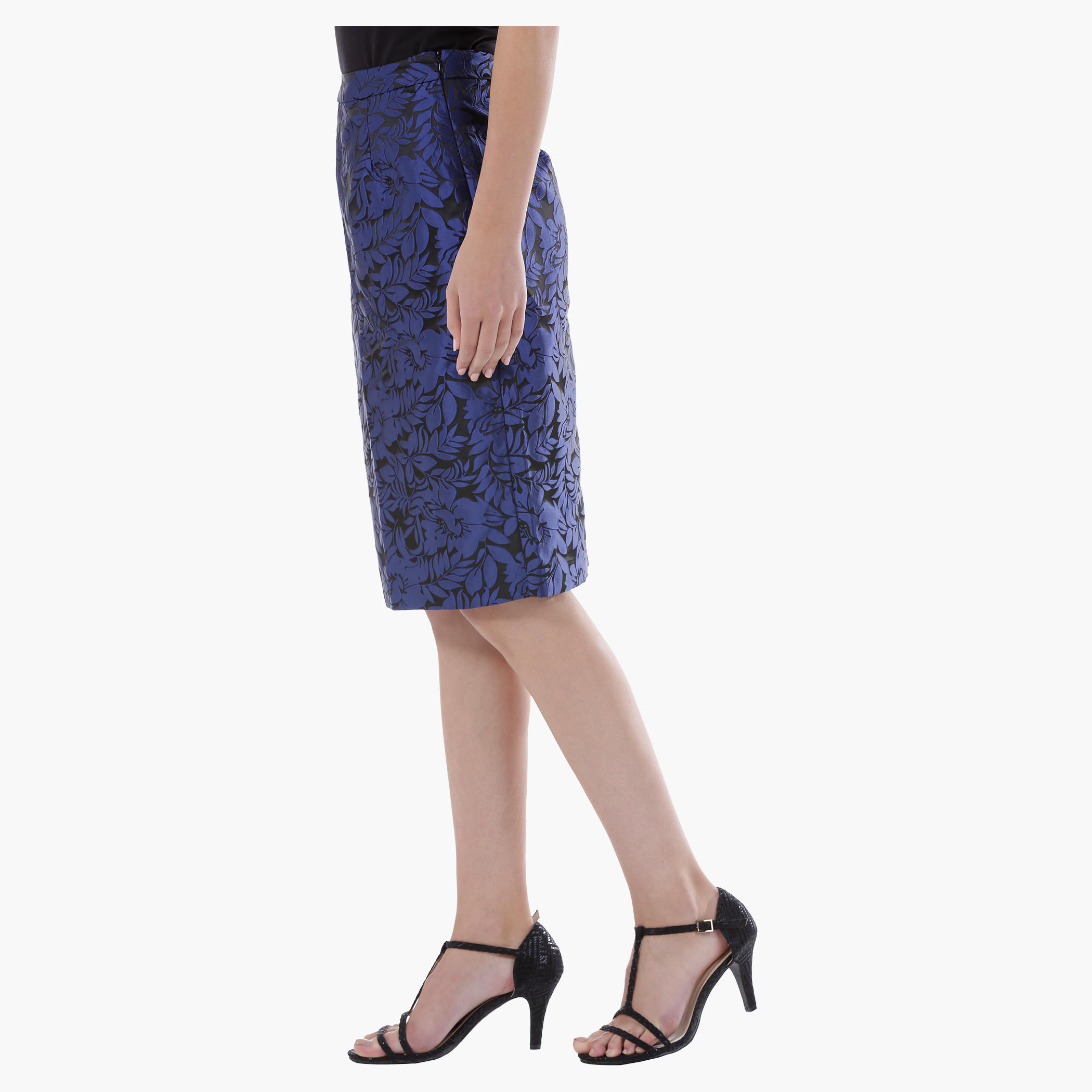 Jacquard Pencil Skirt-women-clothing-bottoms-skirts-image-3