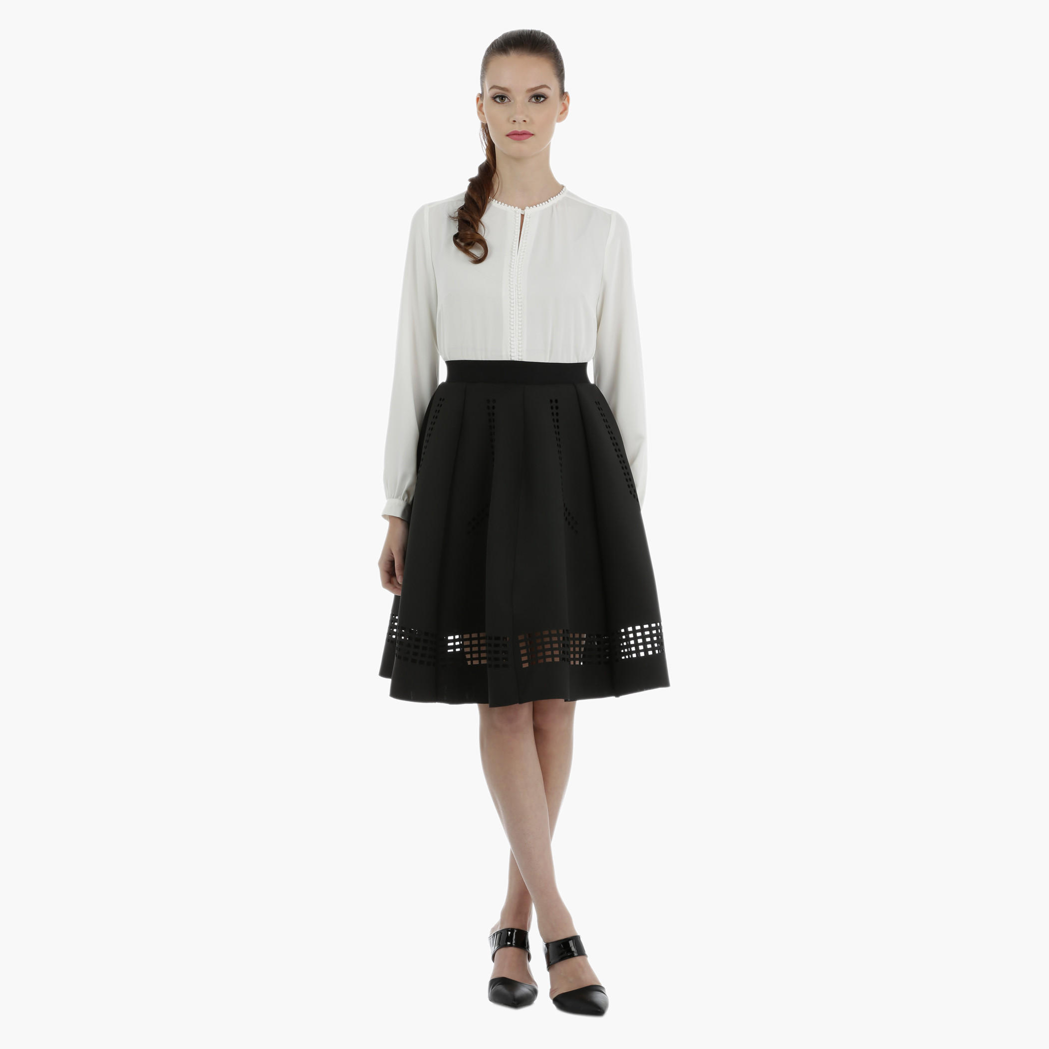 V-Neck Blouse with Lace Detailing-women-clothing-shirtsandblouses-blouses-image-10