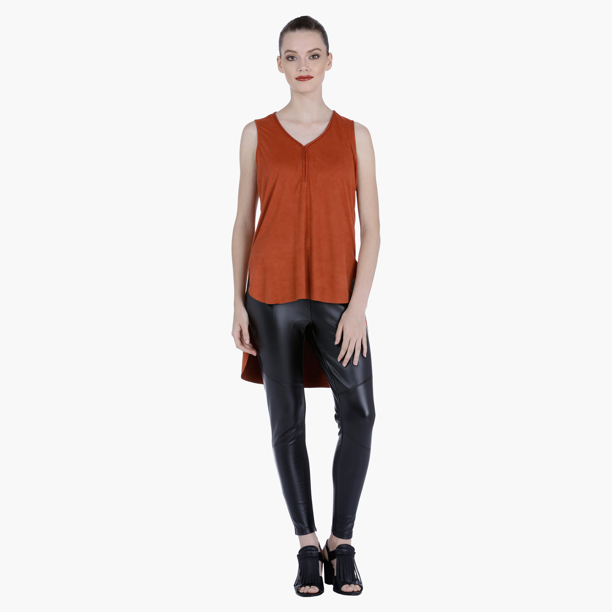 Sleeveless V-Neck Top with High Low Hem-women-clothing-shirtsandblouses-blouses-image-5
